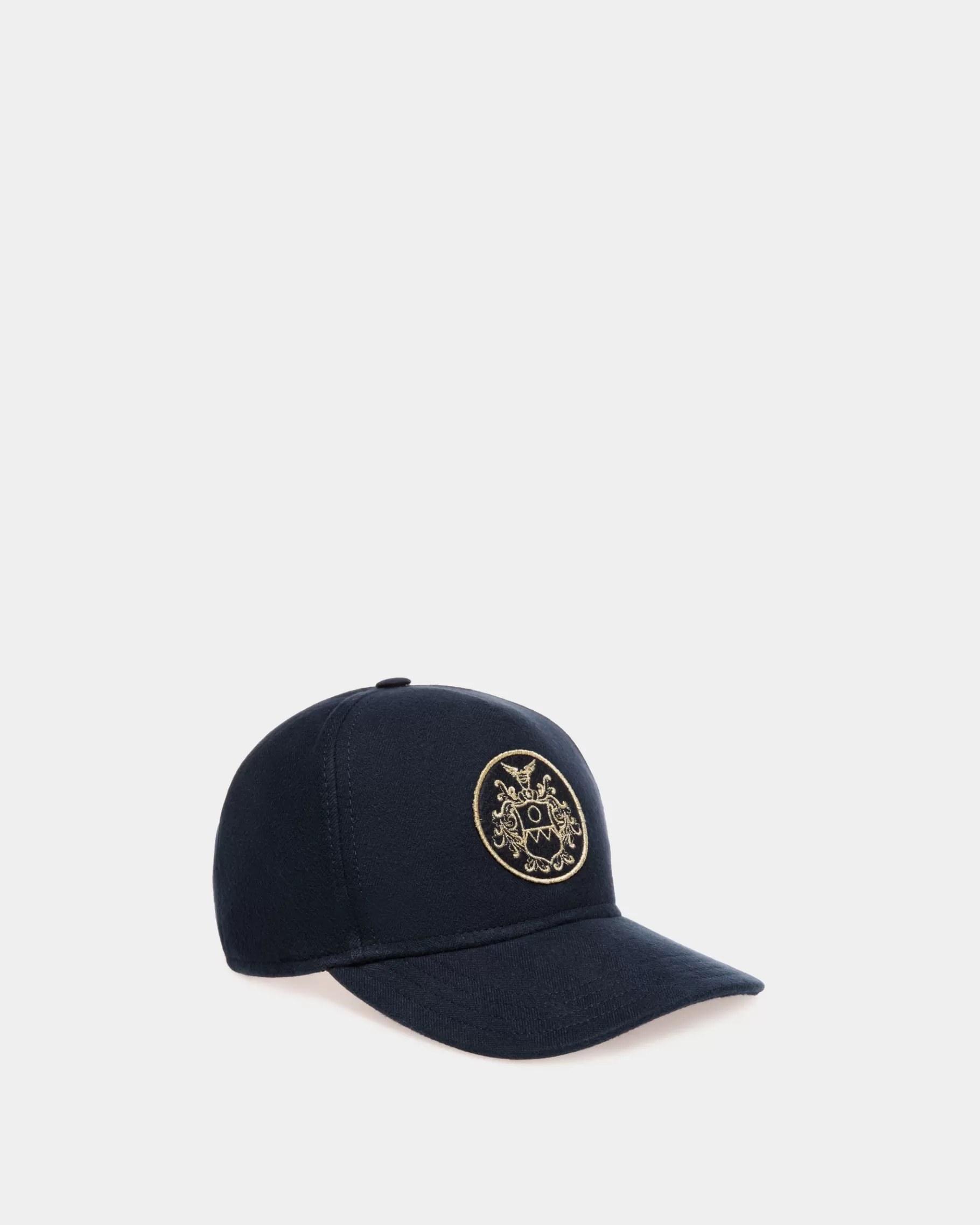 Gloves & Hats<Bally Adrien Brody Travel Collection Baseball Hat In Navy Cotton Blue