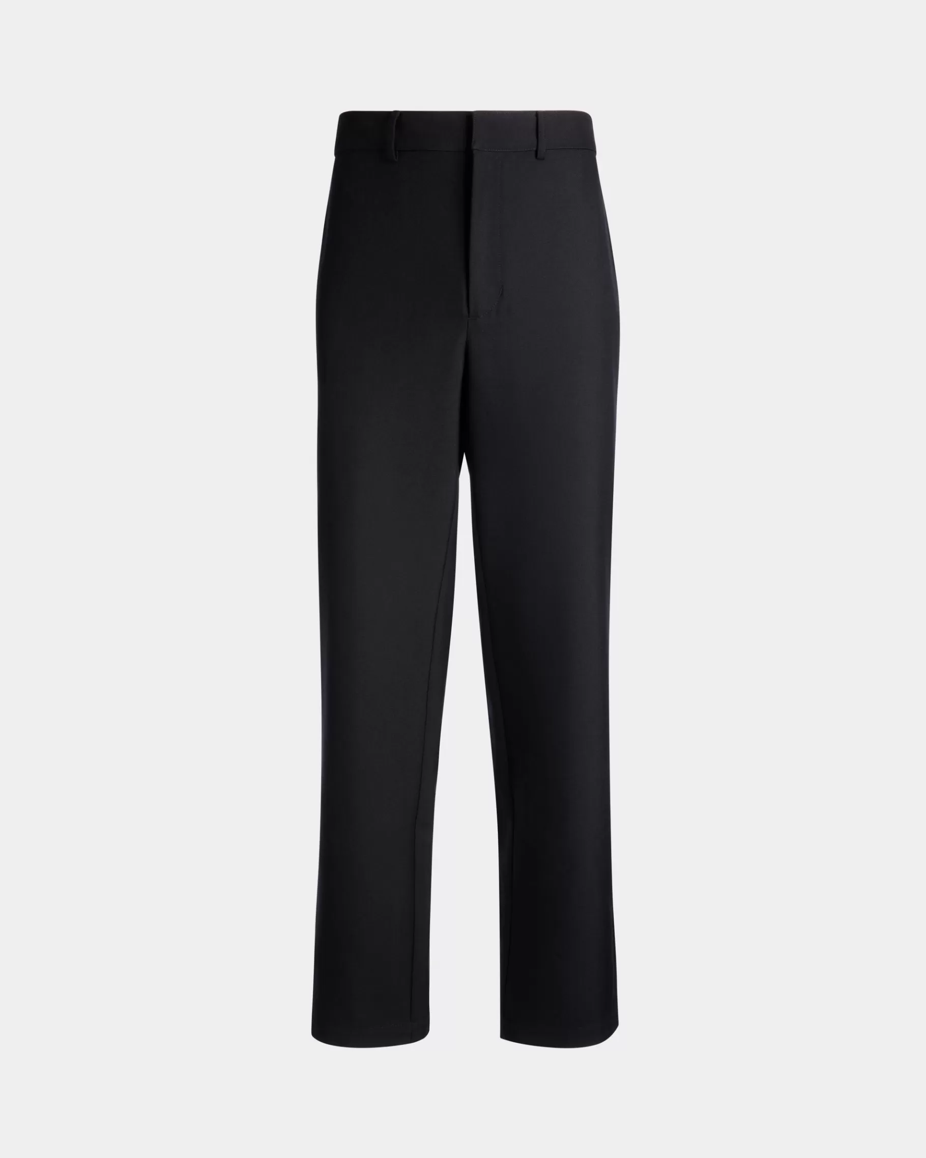 Pants<Bally Adrien Brody Travel Collection Chino Pants In Navy Wool Blend Blue