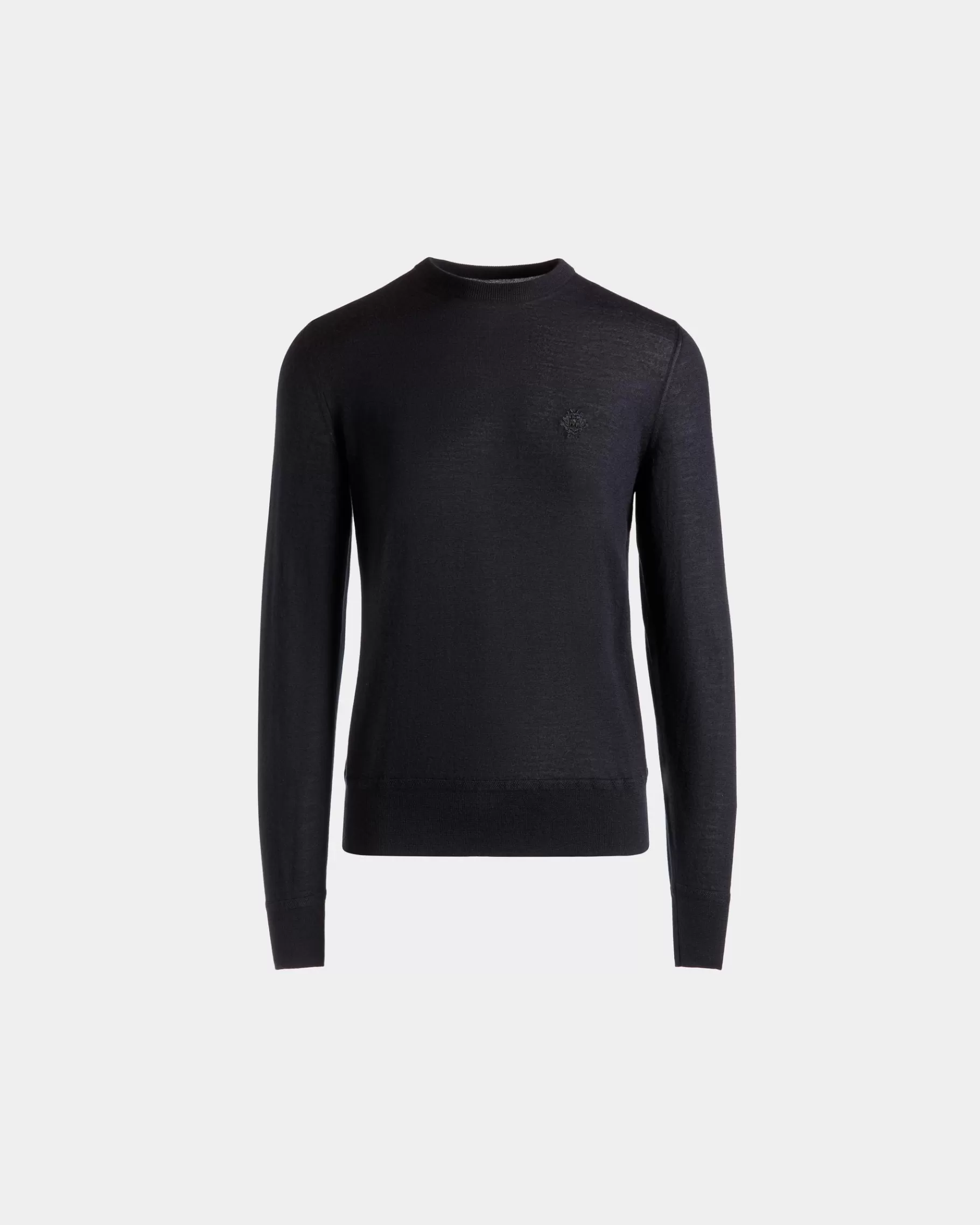 Knitwear<Bally Adrien Brody Travel Collection Crewneck Sweater In Navy Cashmere Blue