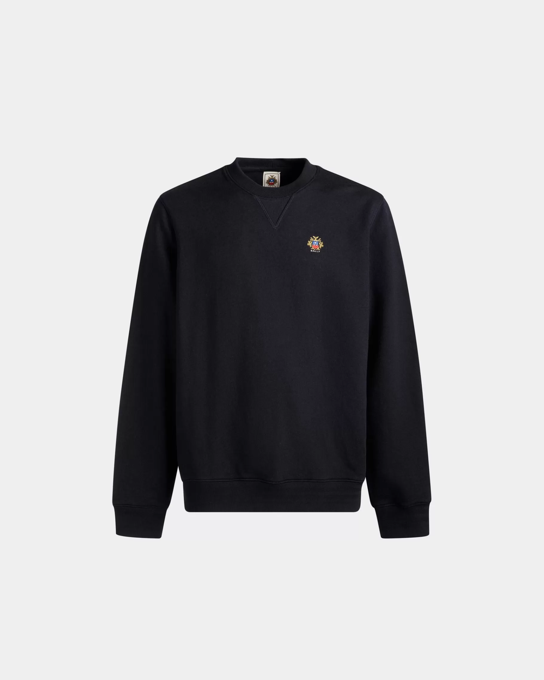Tracksuits<Bally Adrien Brody Travel Collection Crewneck Sweatshirt In Navy Cashmere Blend Blue