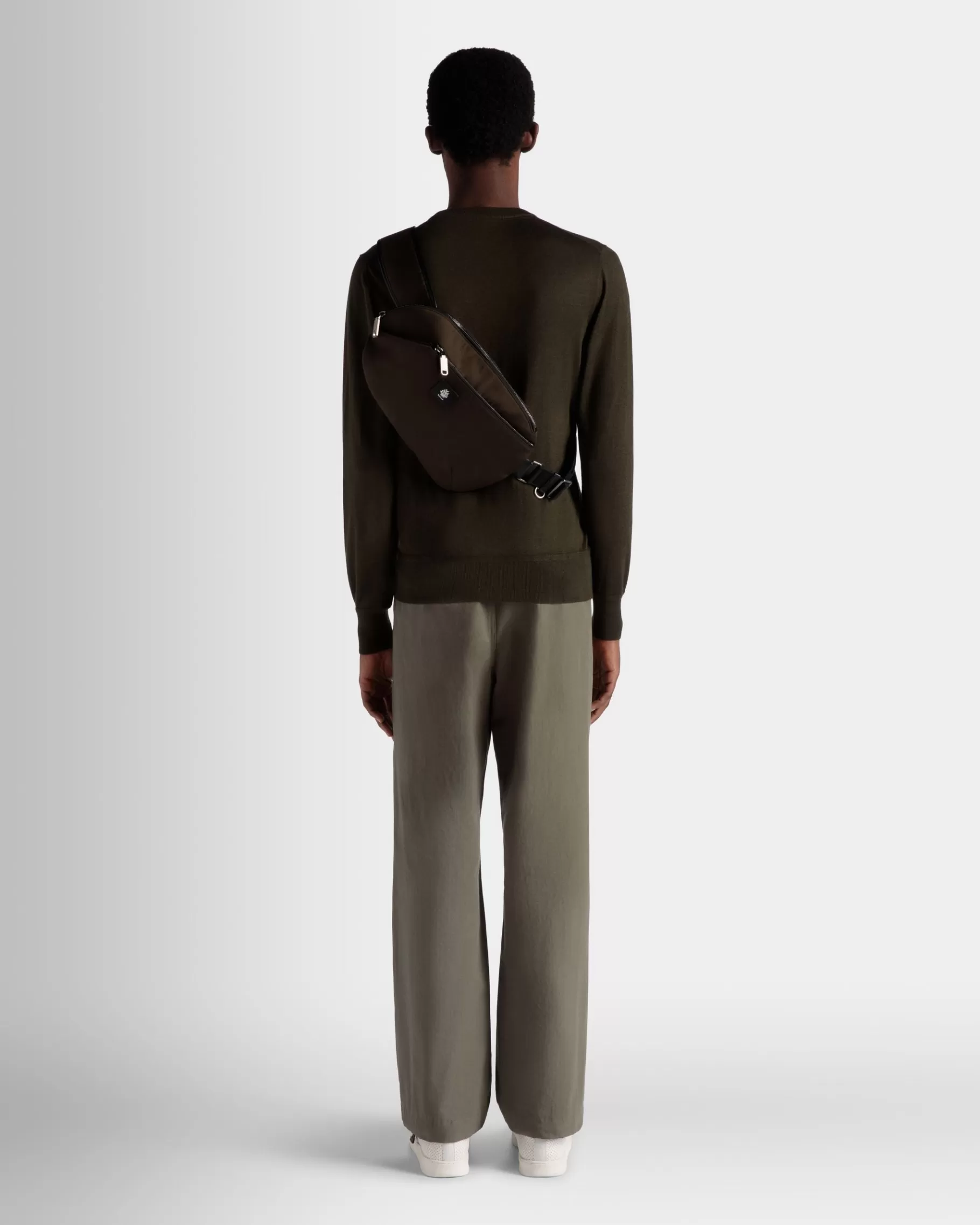 Messenger Bags<Bally Adrien Brody Travel Collection Crossbody In Military Nylon Green