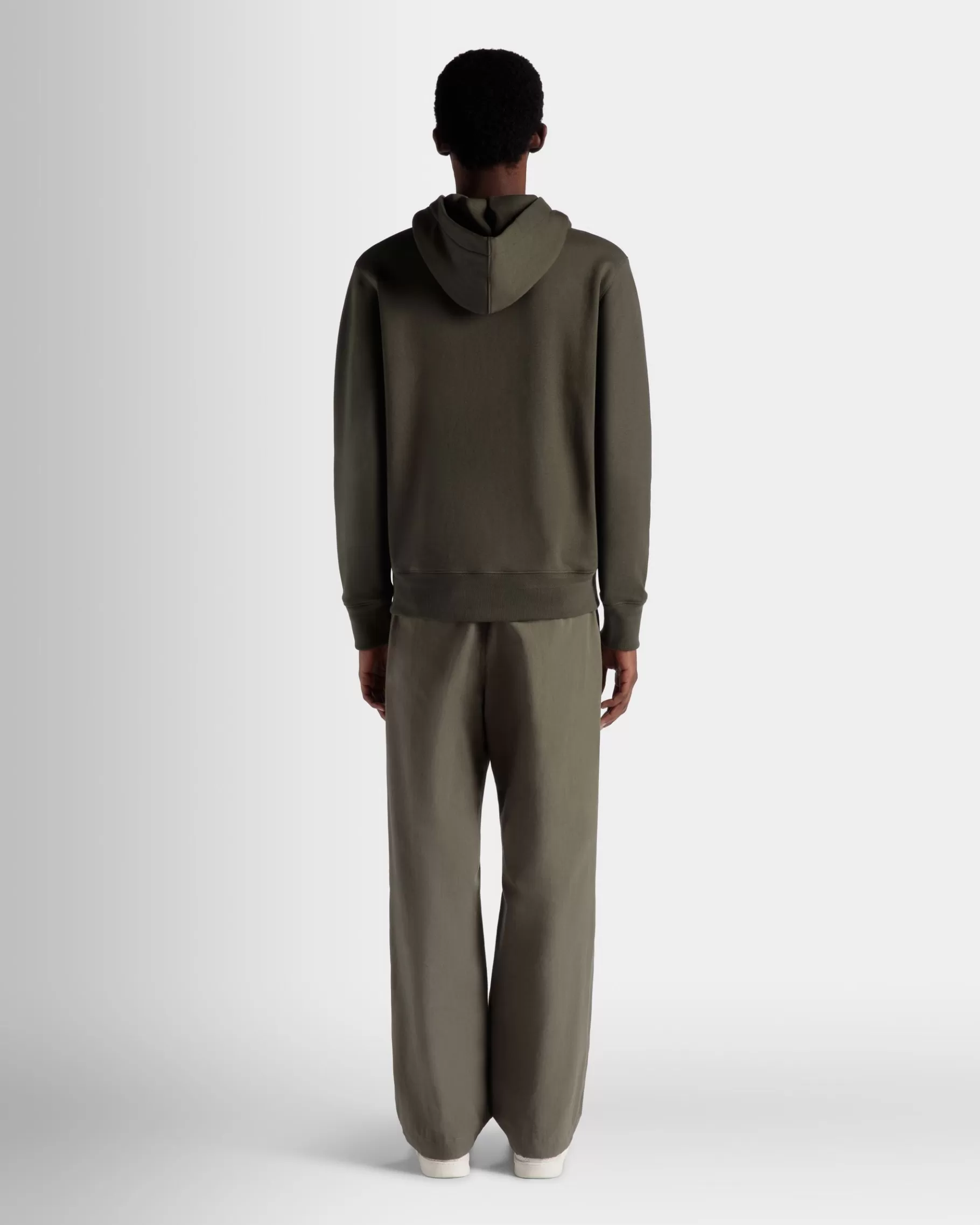 Tracksuits<Bally Adrien Brody Travel Collection Hoodie In Olive Cashmere Blend Green