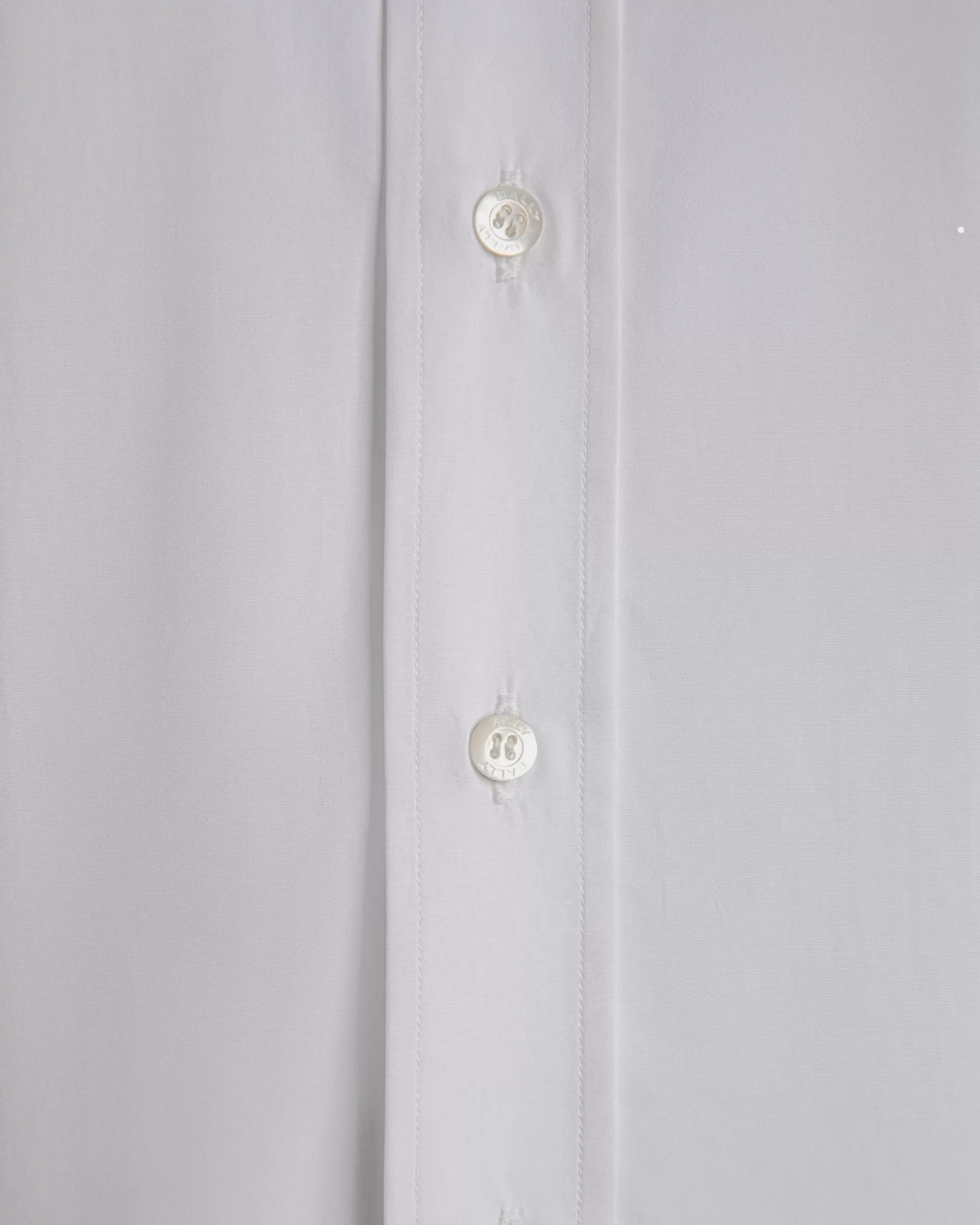 Shirts & T-shirts<Bally Adrien Brody Travel Collection Long Sleeve Shirt In Cotton White