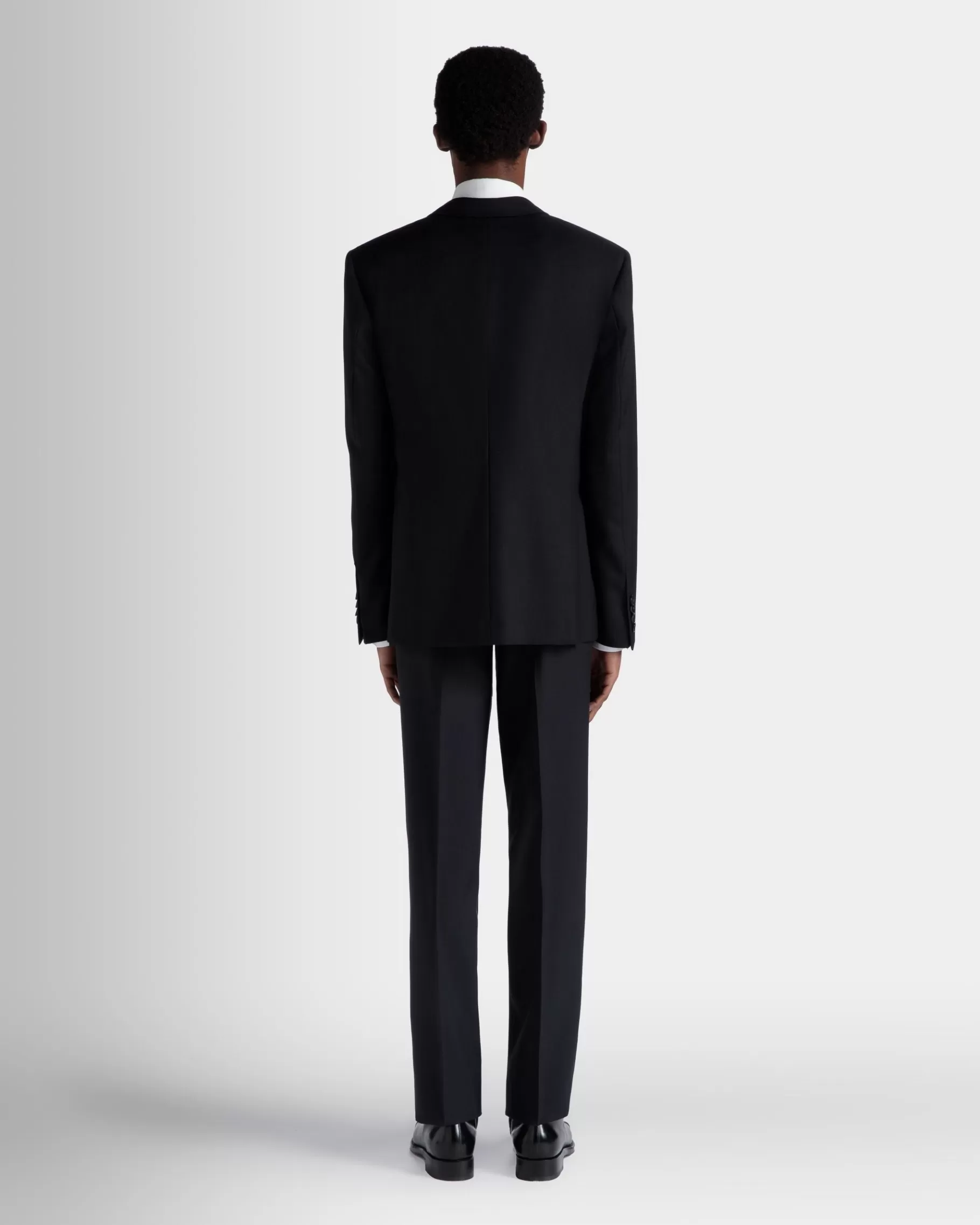 Coats & Jackets<Bally Adrien Brody Travel Collection Single-Breasted Blazer In Navy Wool Blue