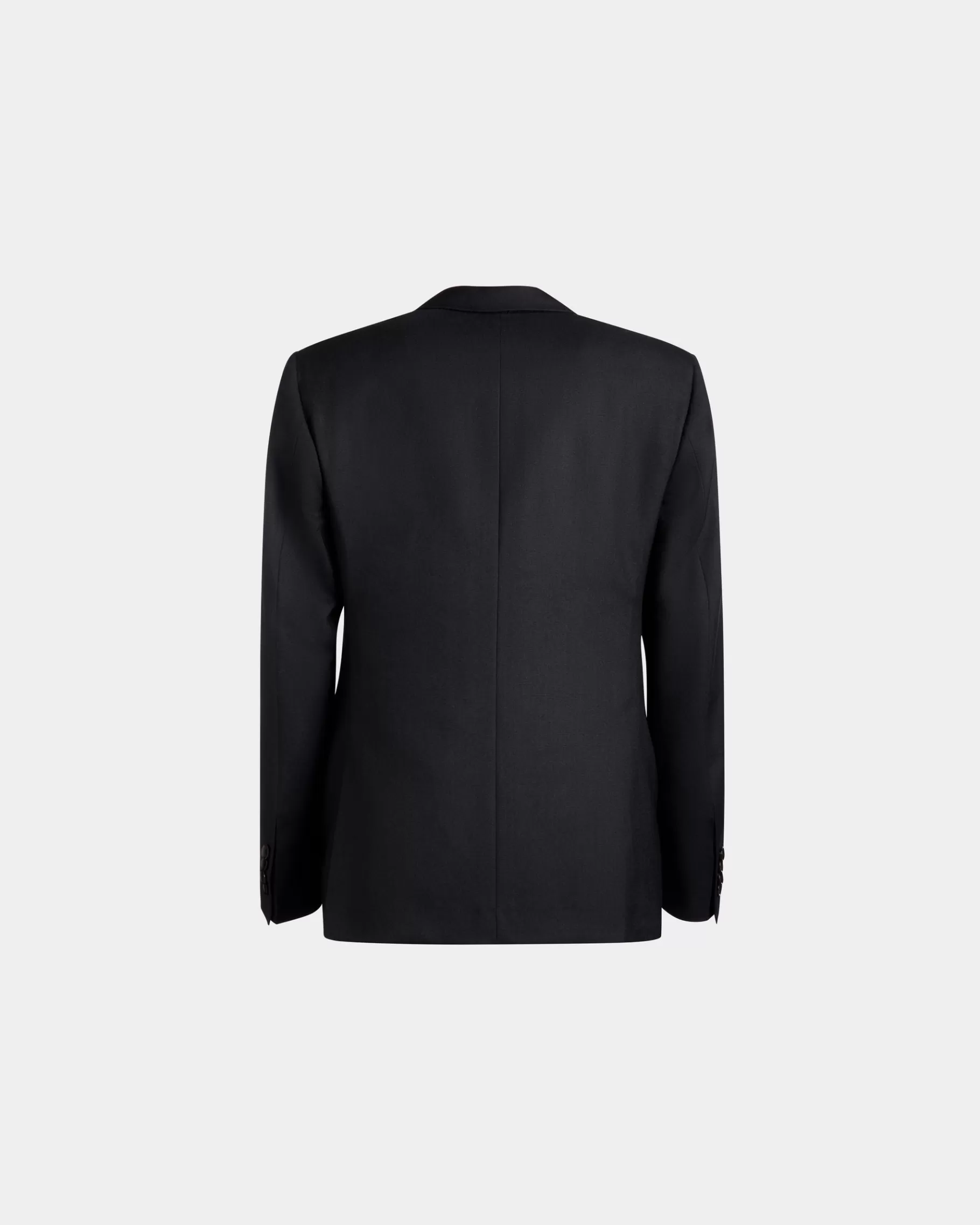 Coats & Jackets<Bally Adrien Brody Travel Collection Single-Breasted Blazer In Navy Wool Blue