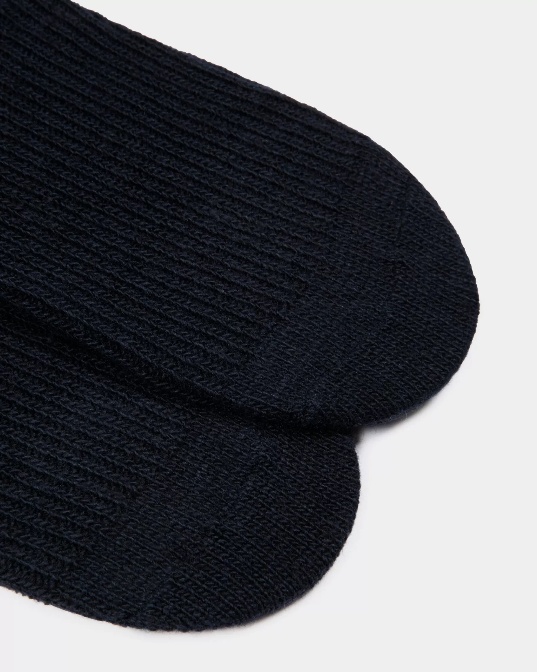 Socks<Bally Adrien Brody Travel Collection Socks In Navy Wool Blend Blue