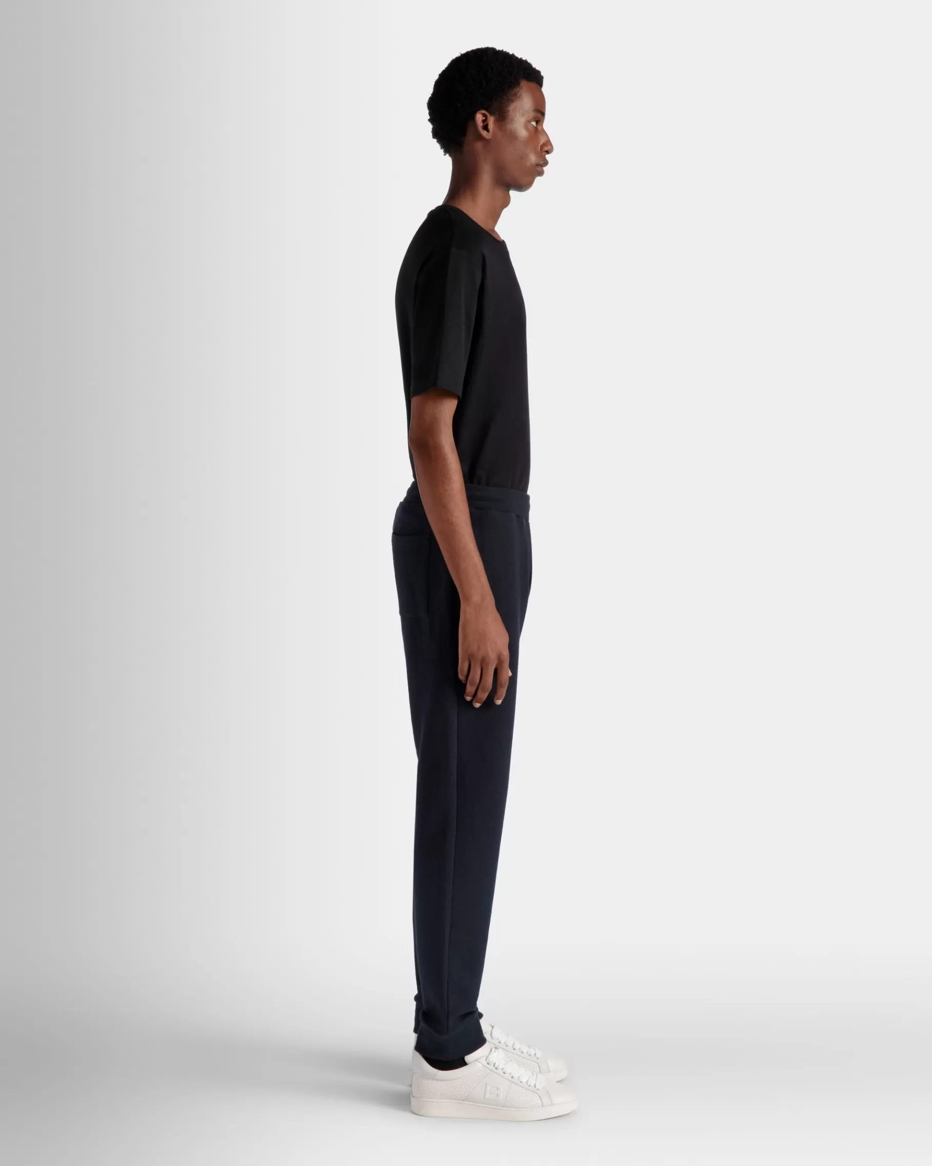 Tracksuits | Pants<Bally Adrien Brody Travel Collection Sweatpants In Navy Cashmere Blend Blue