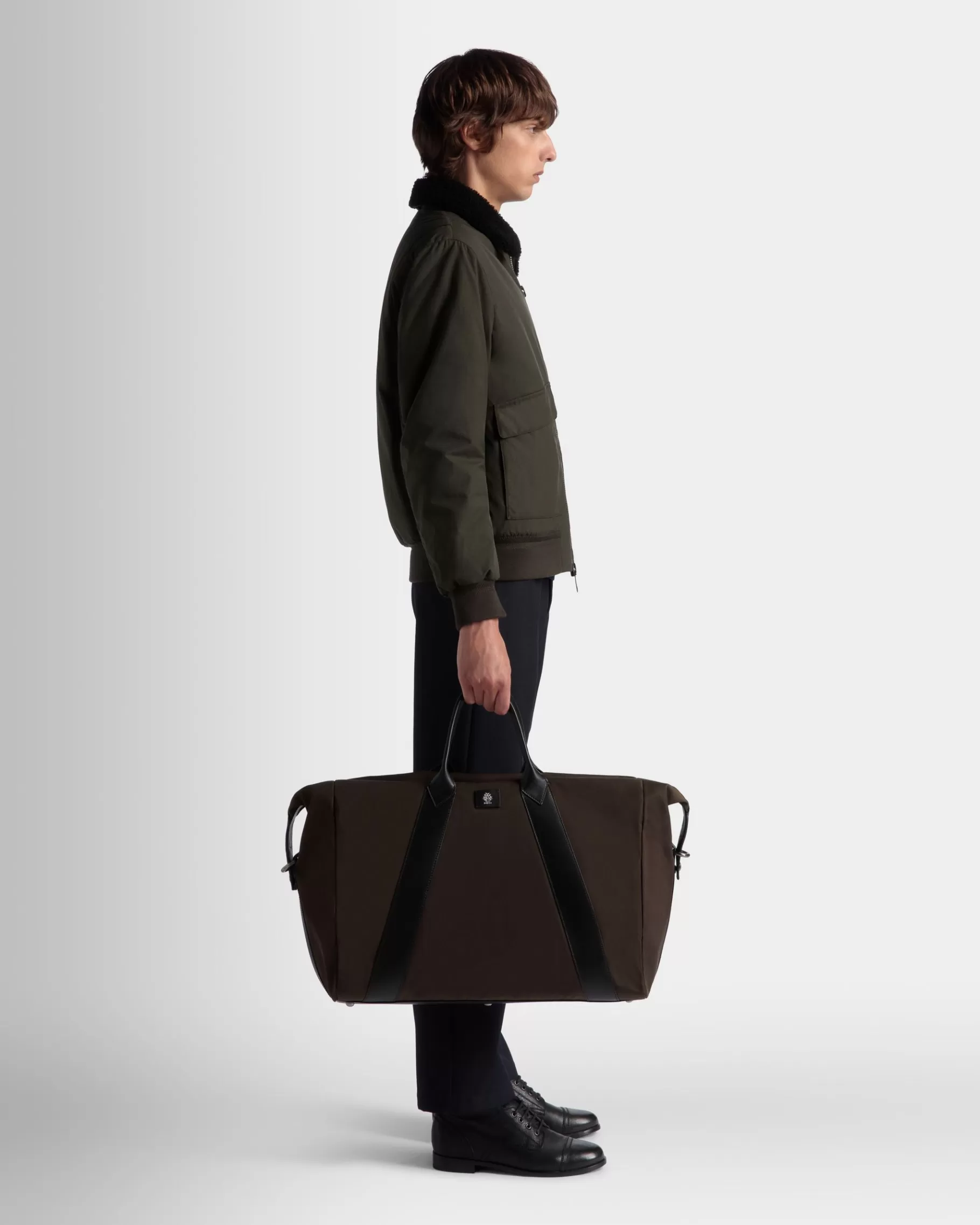 Travel Bags<Bally Adrien Brody Travel Collection Weekender In Military And Black Nylon Green