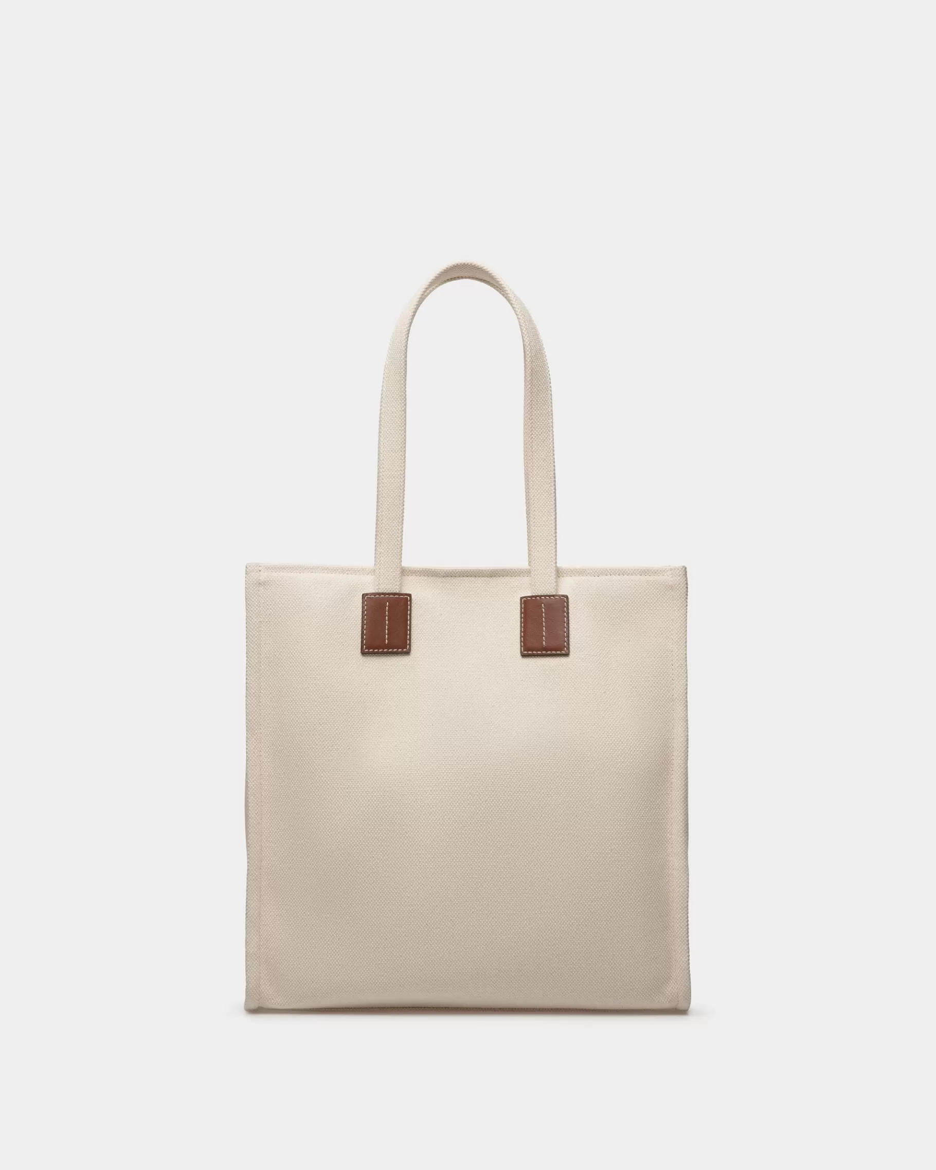 Tote Bags<Bally Akelei Tote Bag in Canvas Beige