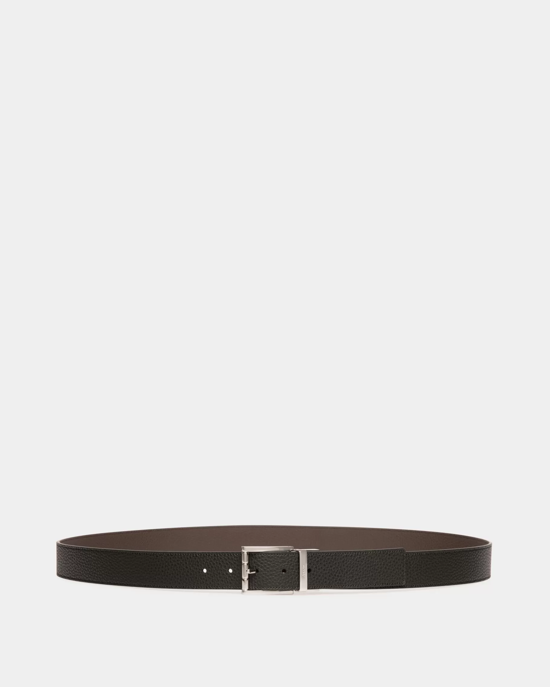 Belts<Bally Astory 35mm Reversible And Adjustable Belt In Black And Brown Leather Multicolor