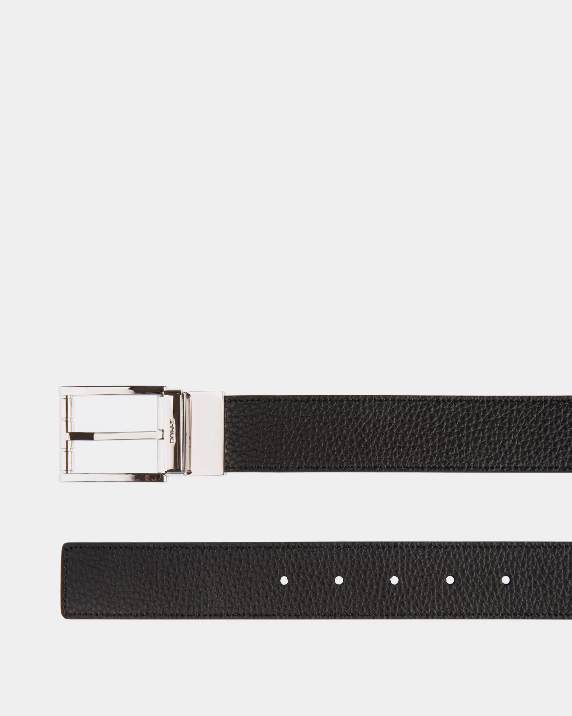Belts<Bally Astory 35mm Reversible And Adjustable Belt In Black And Brown Leather Multicolor