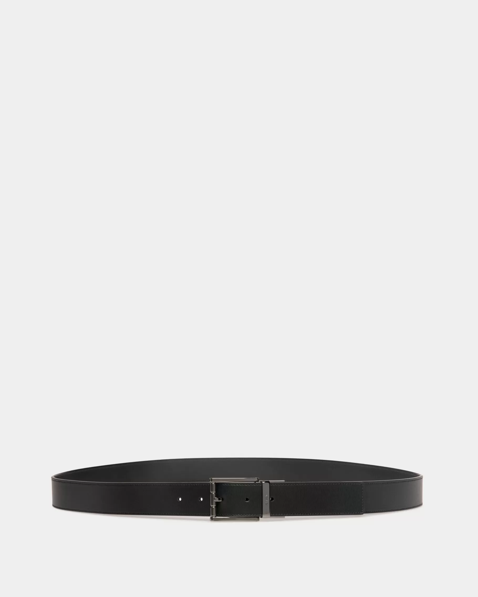 Belts<Bally Astory 35mm Reversible And Adjustable Belt In Leather Black