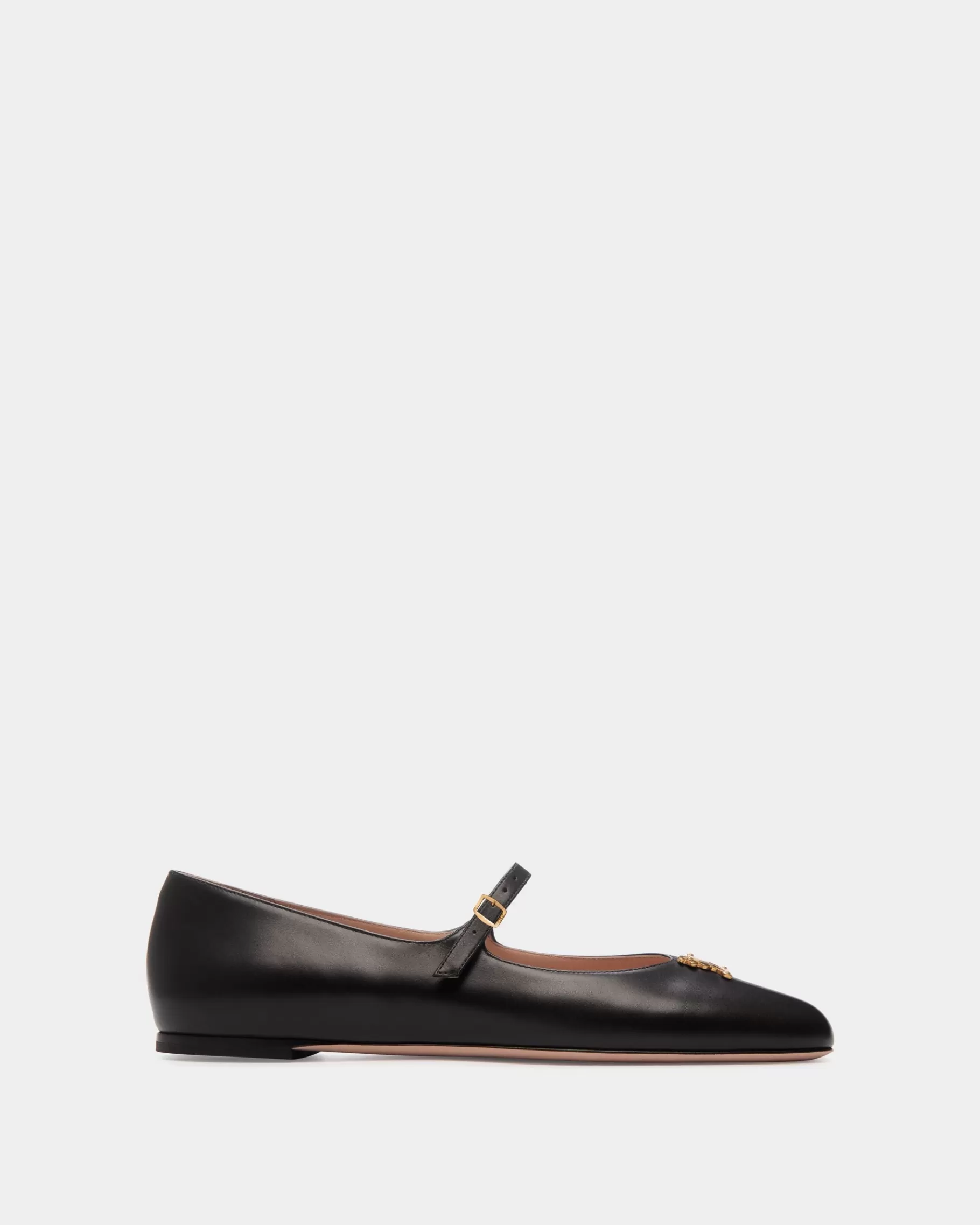 Flats & Moccasins<Bally rina Mary-Jane Flat In Leather Black