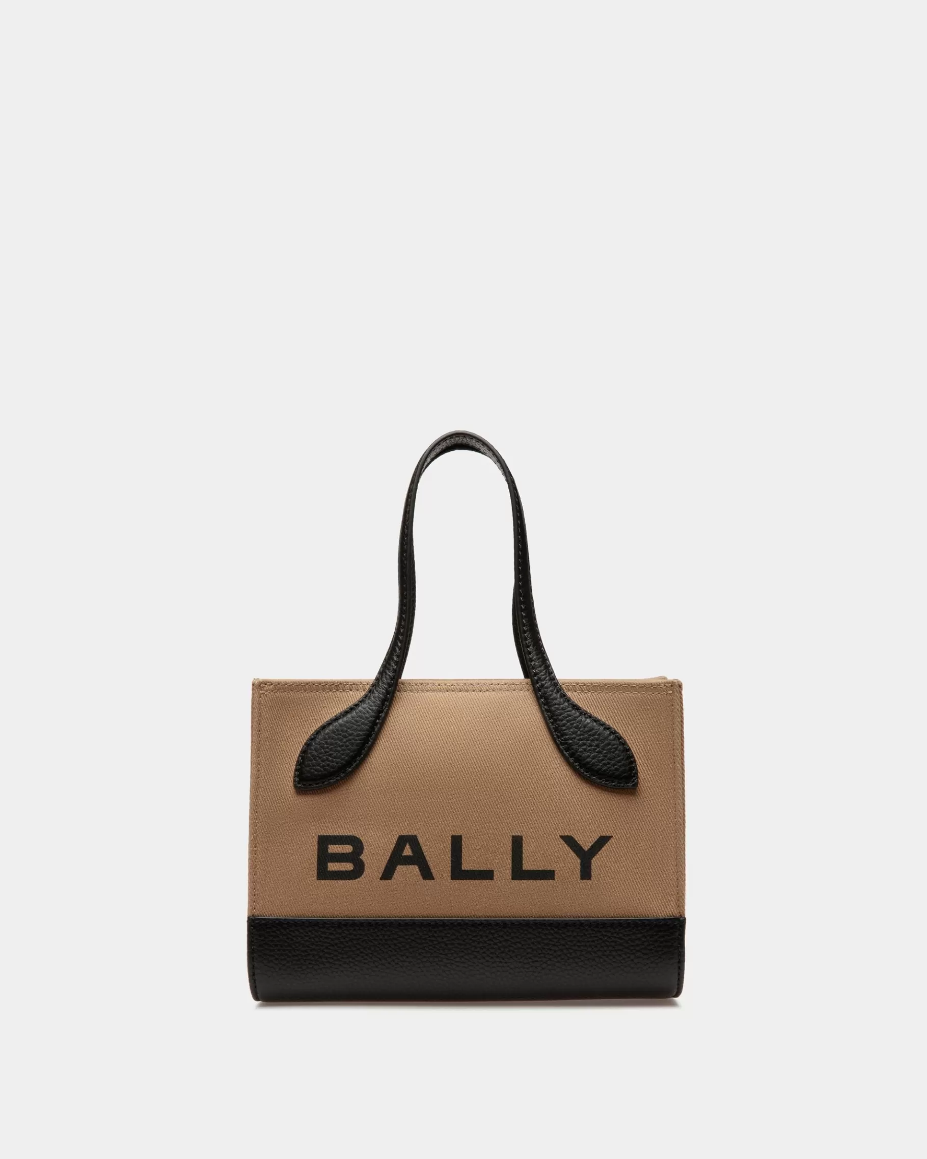 Mini & Belt Bags<Bally Bar Minibag In Sand And Black Fabric Beige