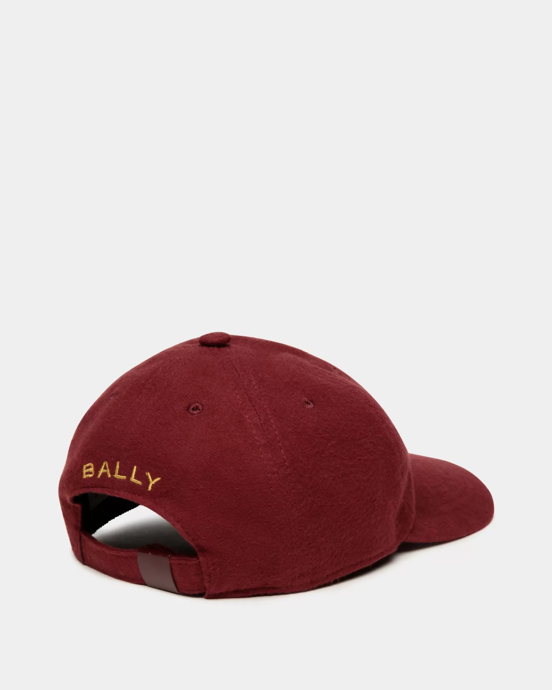 Gloves & Hats<Bally Basball Hat With a Crest Logo In Andorra Cotton Burgundy