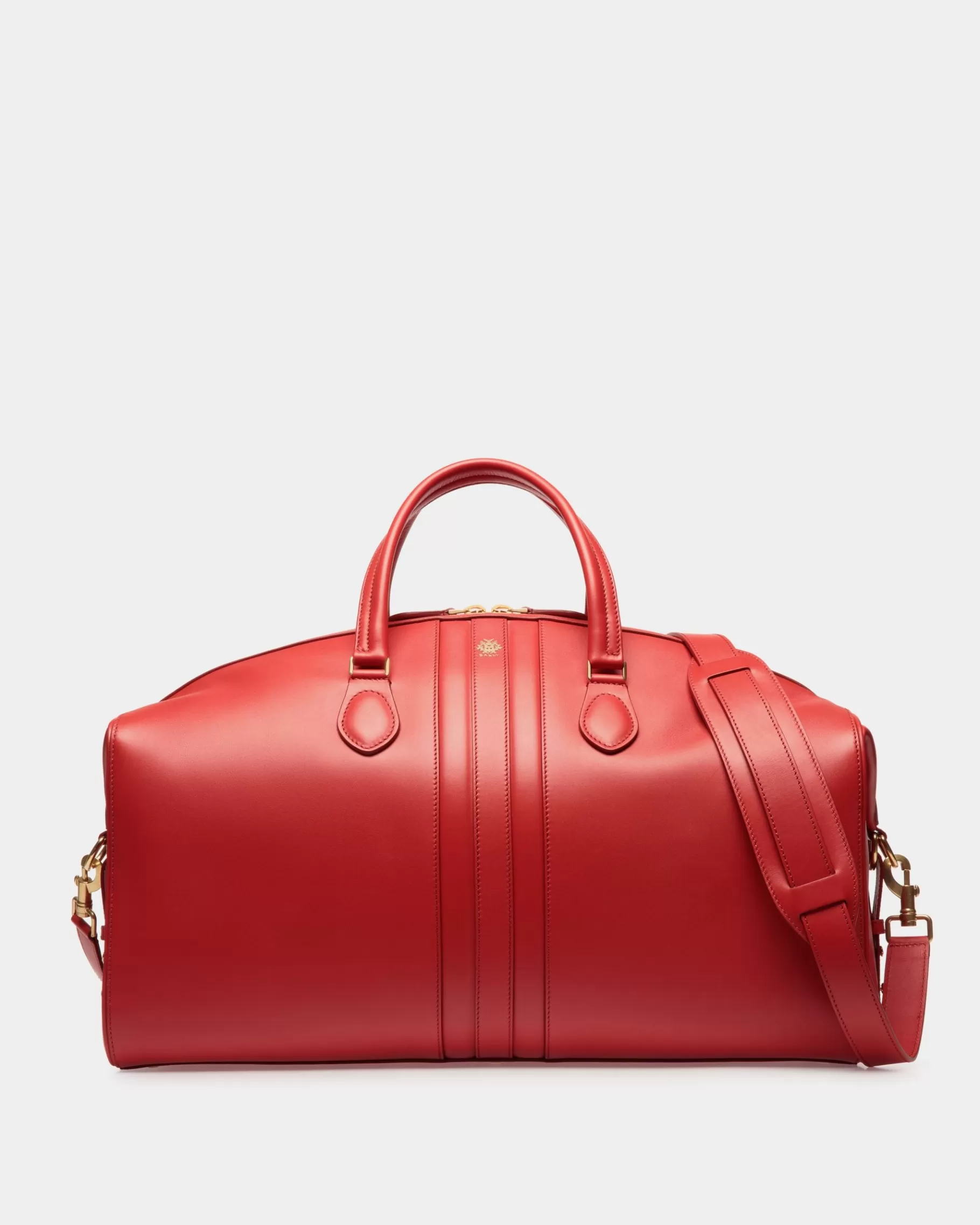 Travel Bags<Bally Beckett Weekender in Candy Leather Red