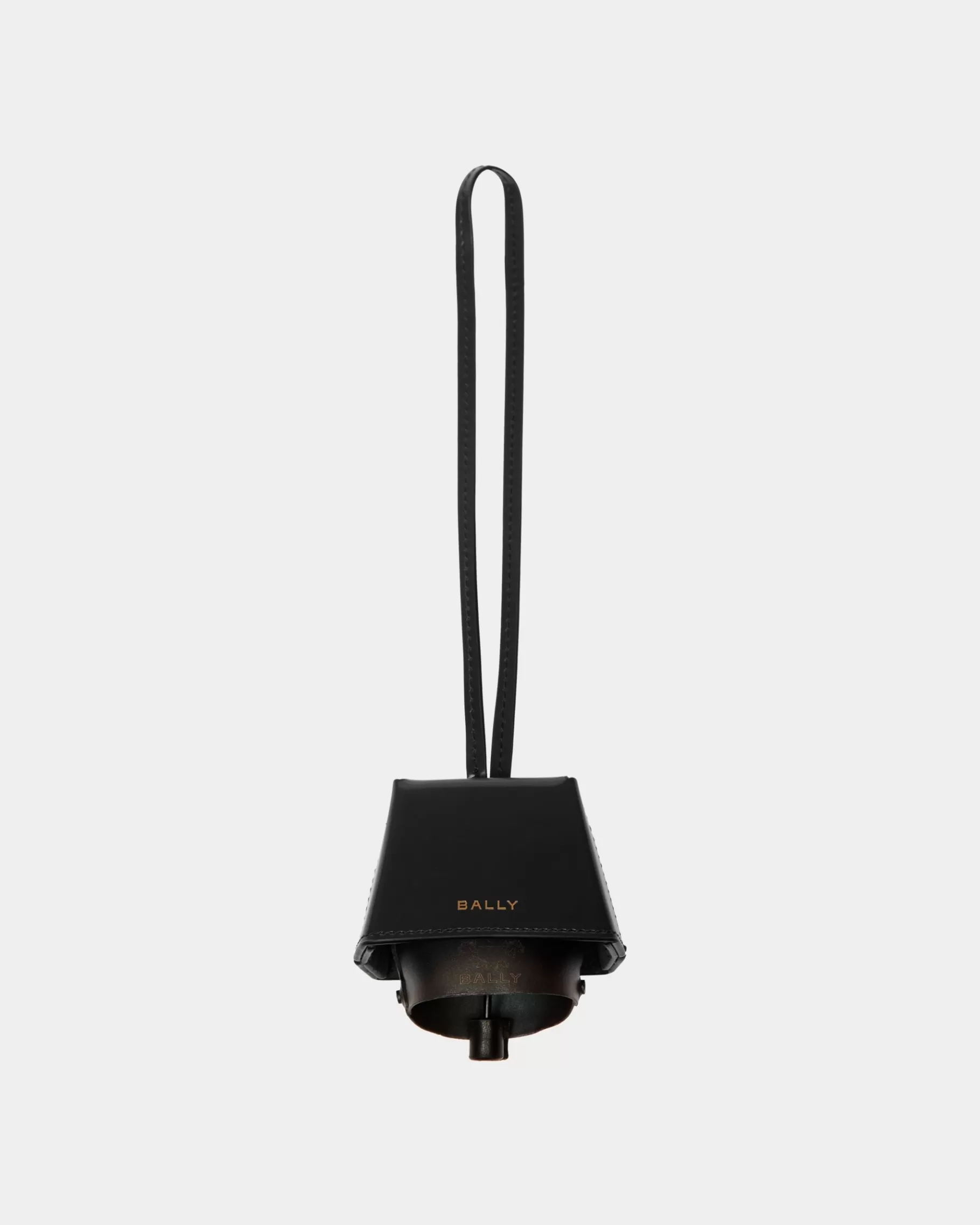Small Accessories<Bally Belle Charm in Brushed Leather Black