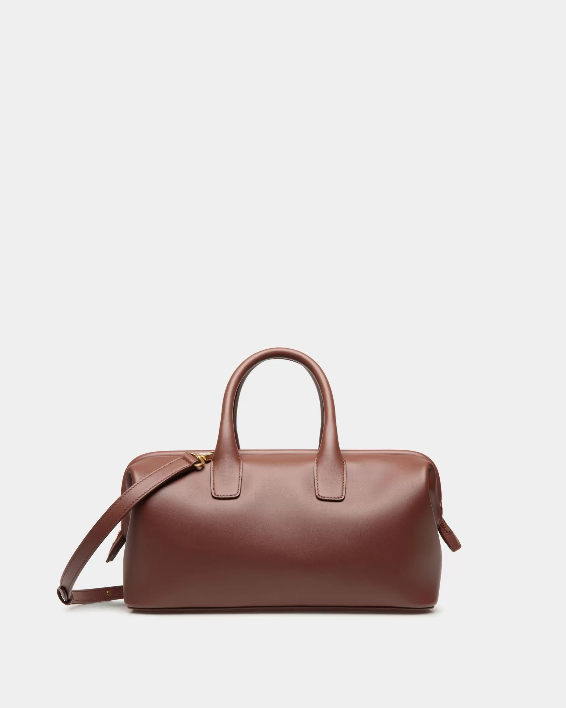 Top Handle Bags<Bally Belle Small Top Handle Bag In Leather Brown