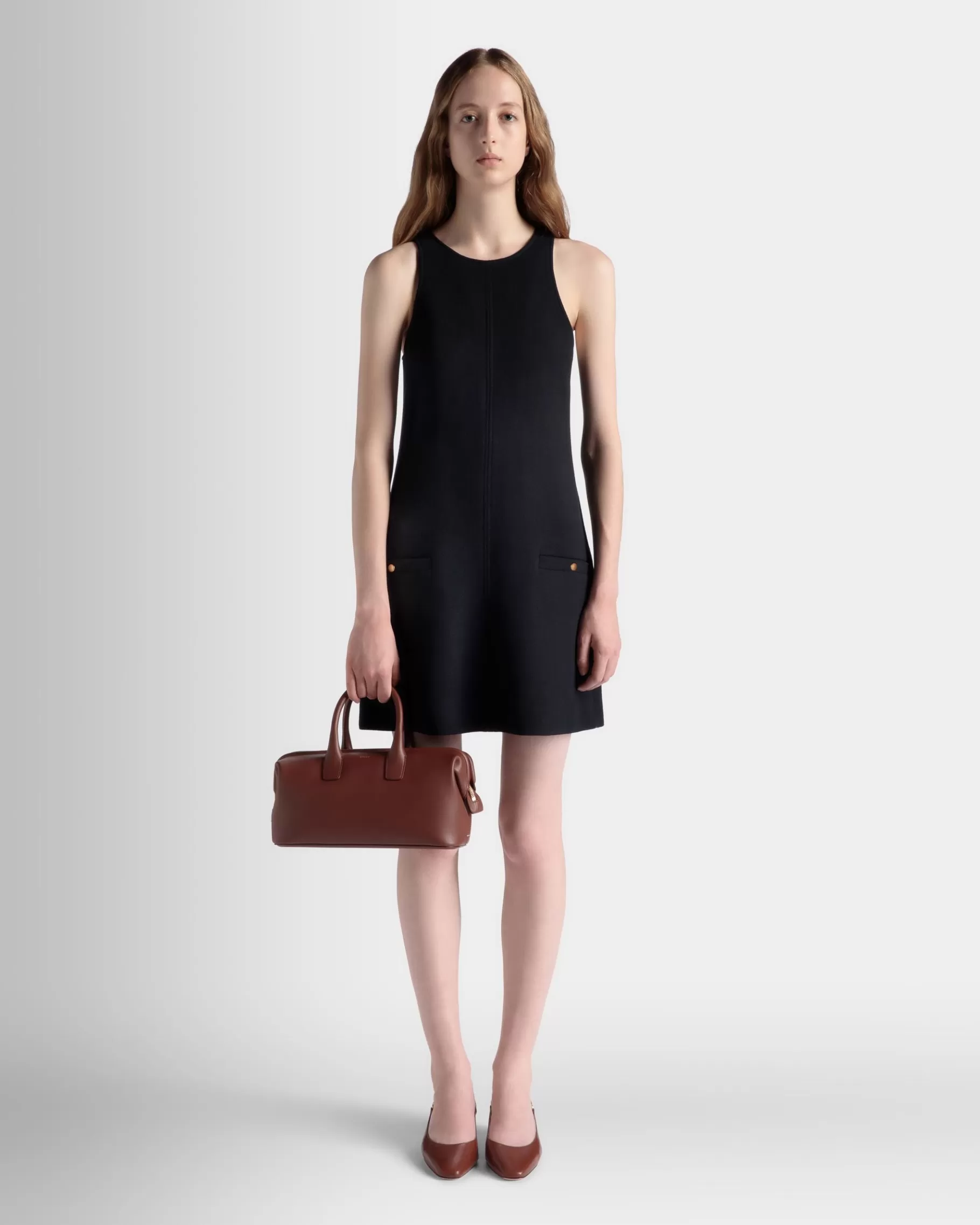 Top Handle Bags<Bally Belle Small Top Handle Bag In Leather Brown