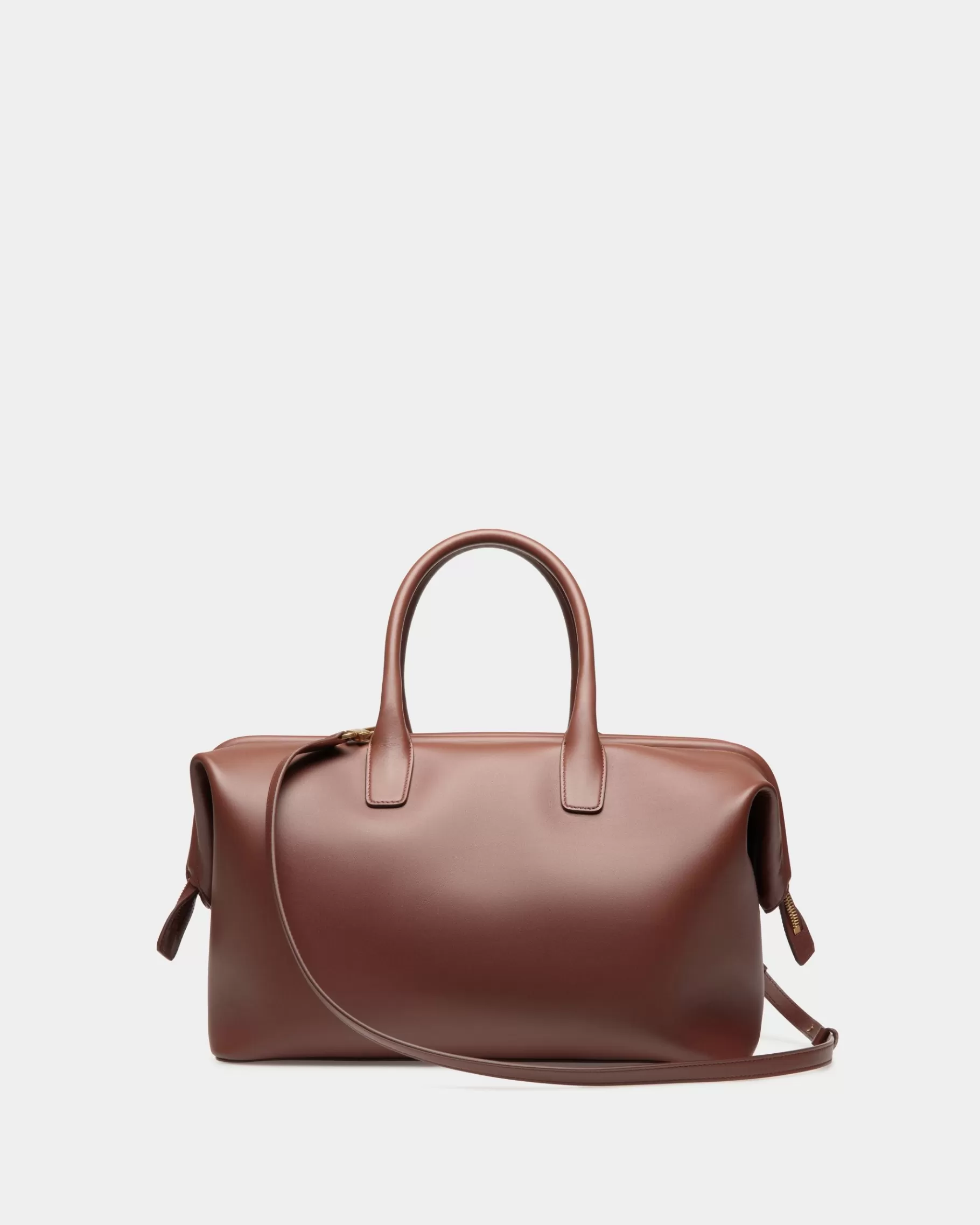 Top Handle Bags<Bally Belle Top Handle Bag In Leather Brown