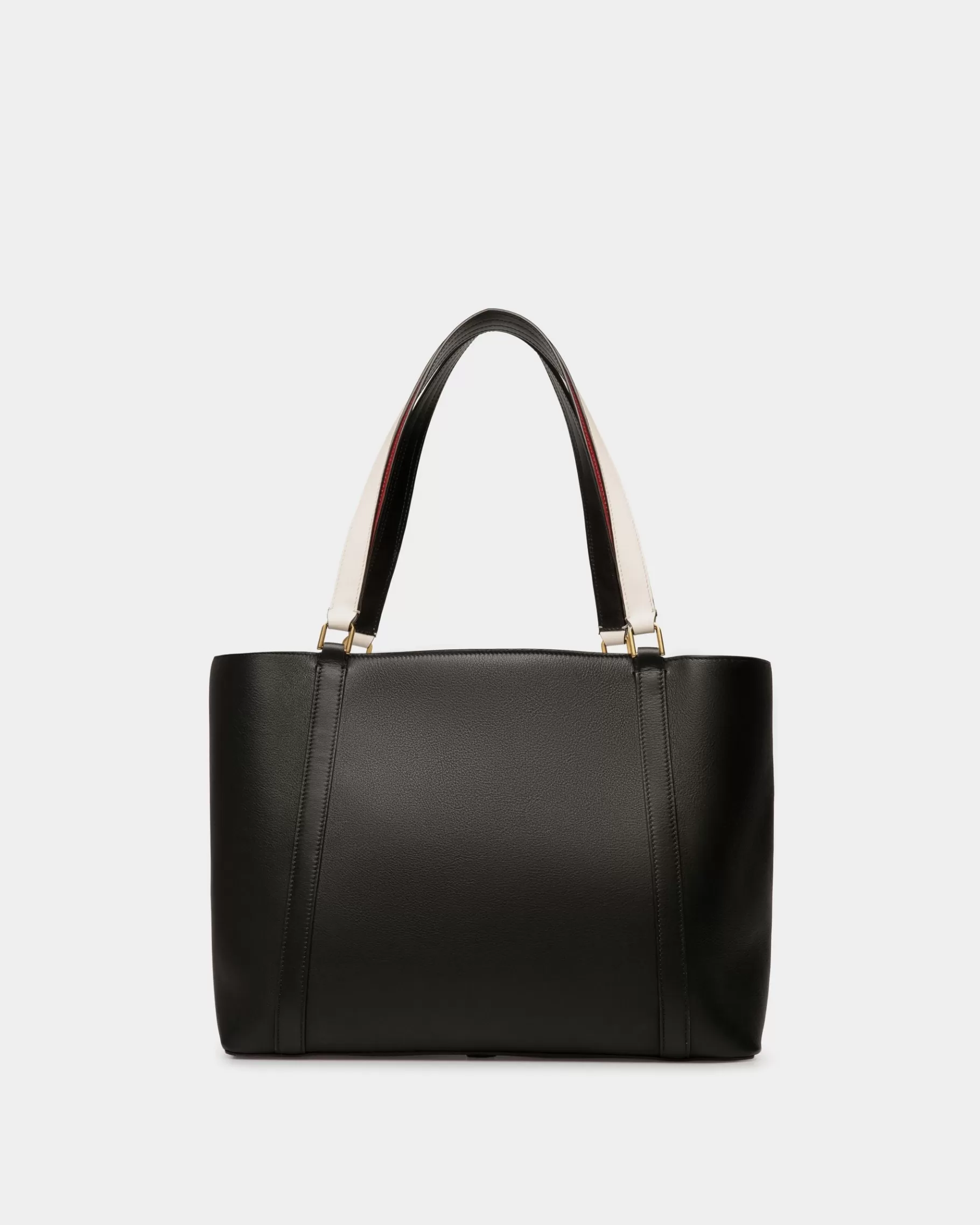 Tote Bags<Bally Code Tote Bag in Leather Black
