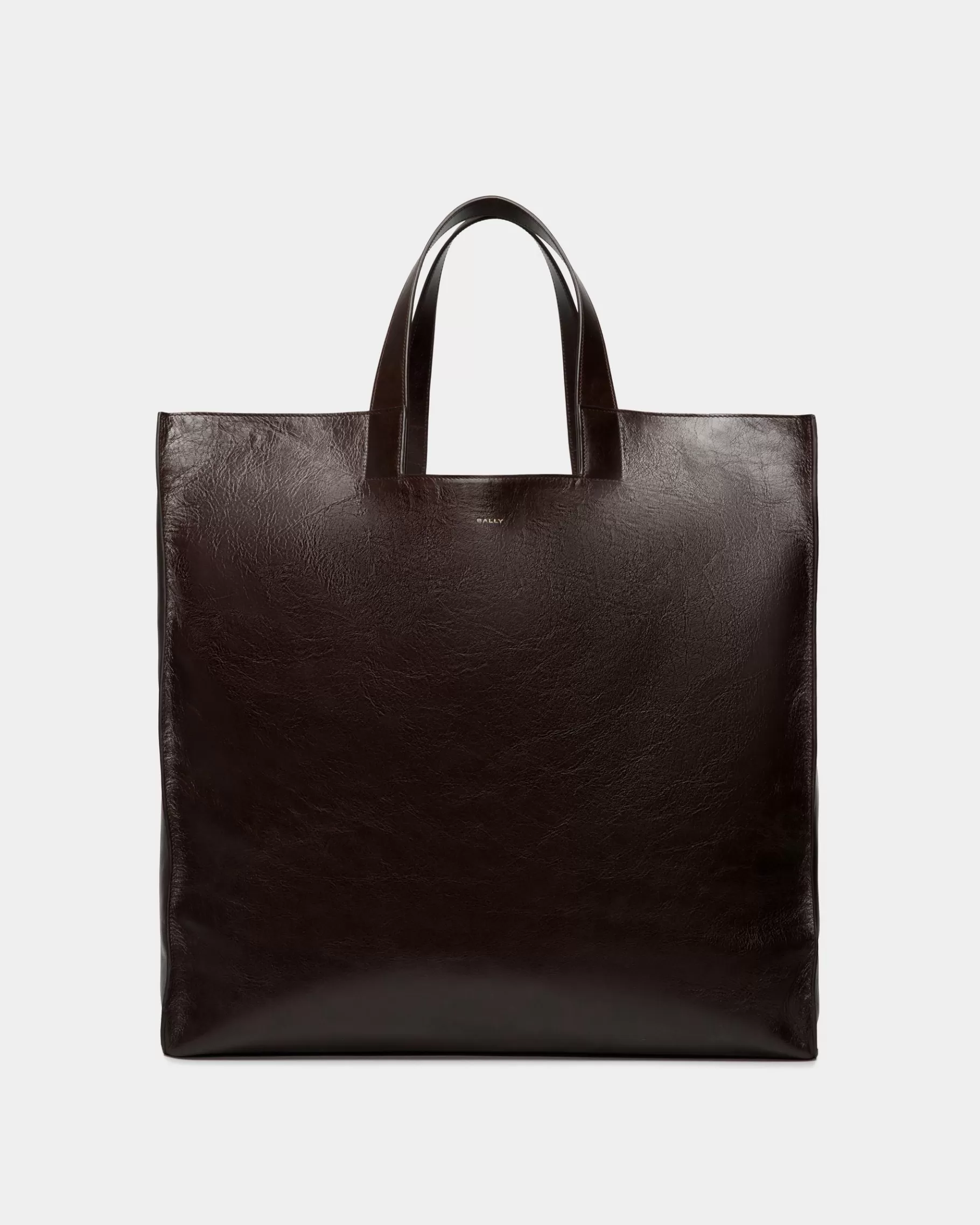 Tote Bags | Tote Bags<Bally Easy Tote in Ebano Leather Brown
