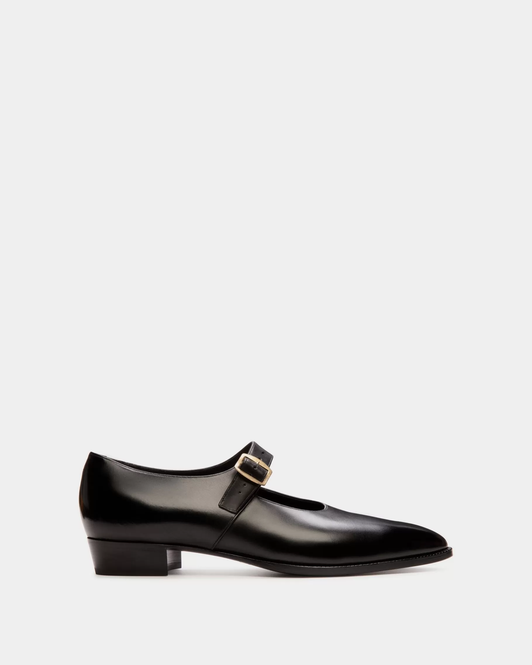 Flats & Moccasins<Bally Glendale Mary-Jane in Leather Black