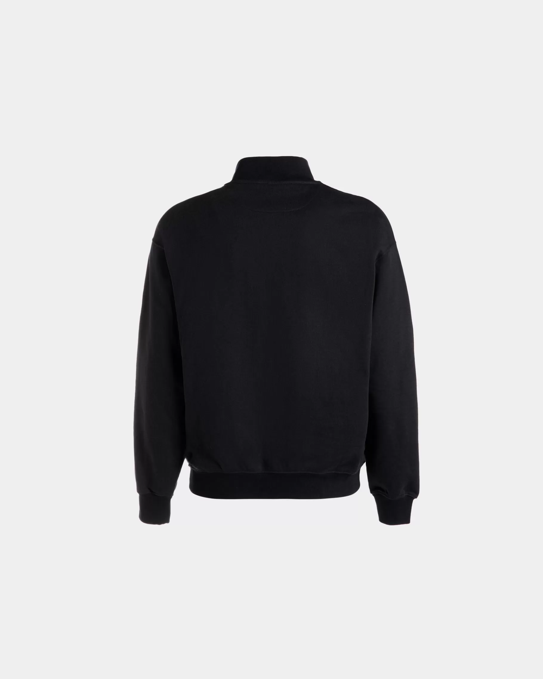 Tracksuits<Bally Half Zip Sweatshirt With a Crest Logo In Navy Cotton Blue