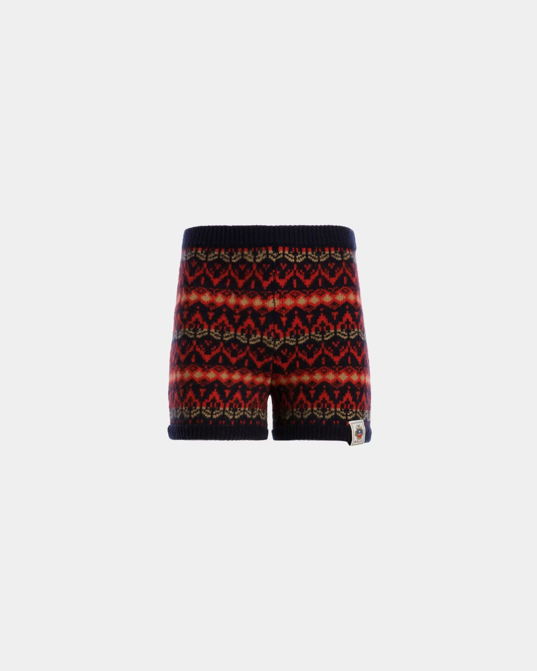 Pants | Knitwear<Bally Knit Shorts In Wool Multicolor