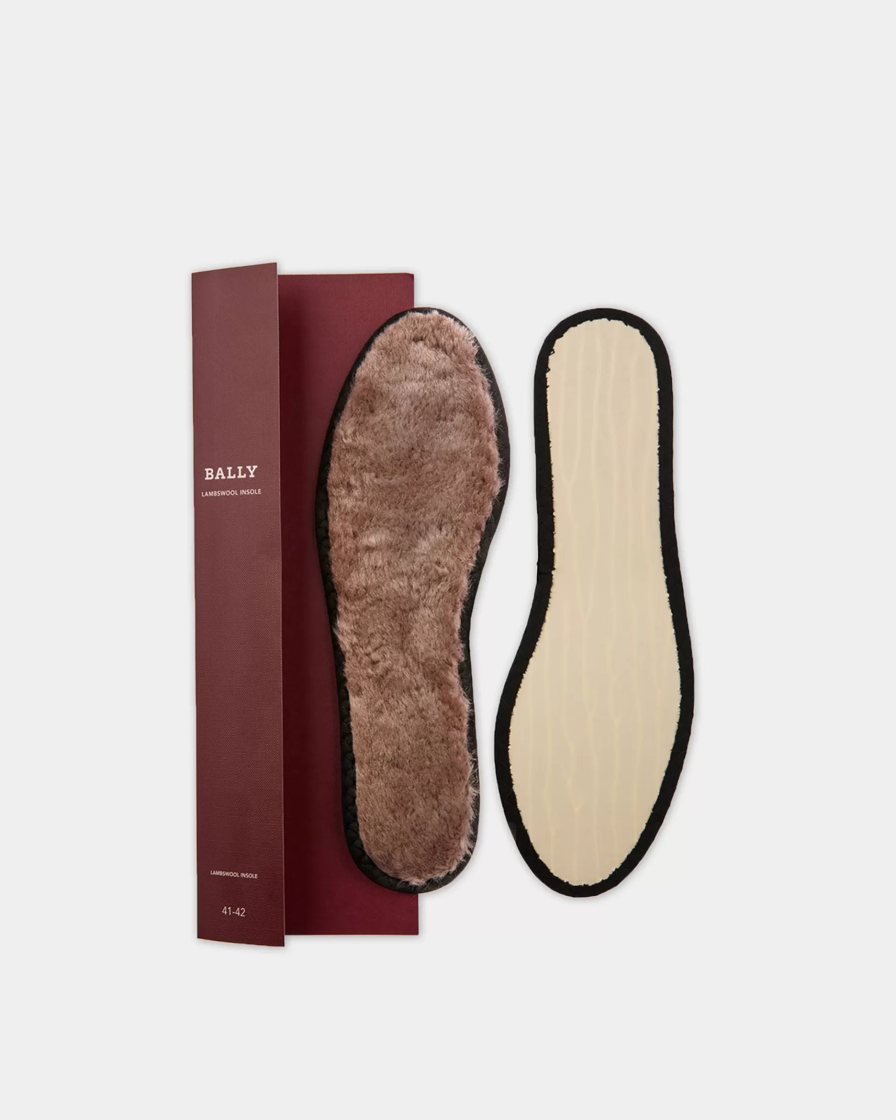Shoe Care | Shoe Care<Bally Lambswool Insoles Shoe Care Accessory For All Shoes Brown
