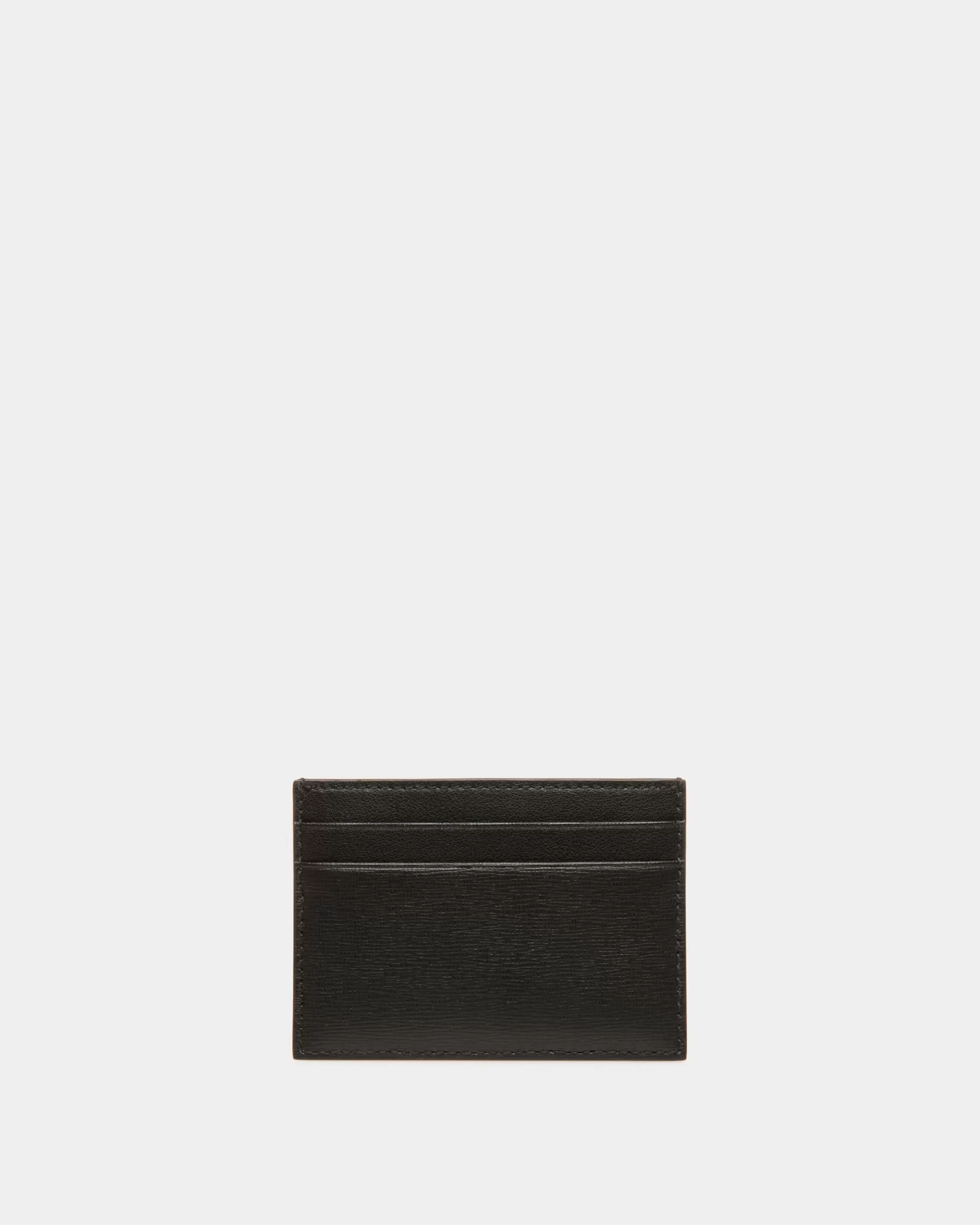 Wallets & Card Holders<Bally Mythos Card Holder In Recycled Leather Black