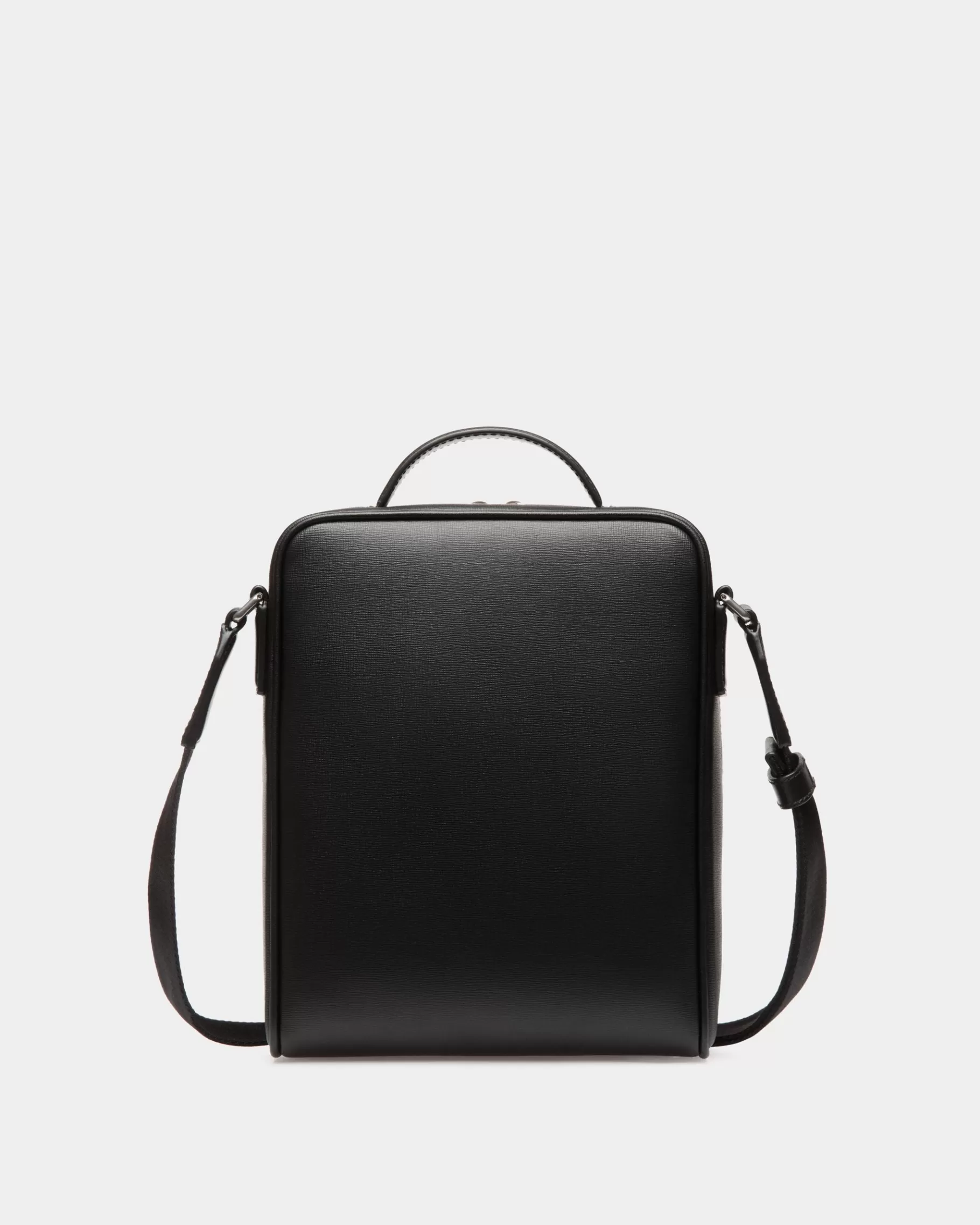 Messenger Bags<Bally Mythos Crossbody Bag In Recycled Leather Black