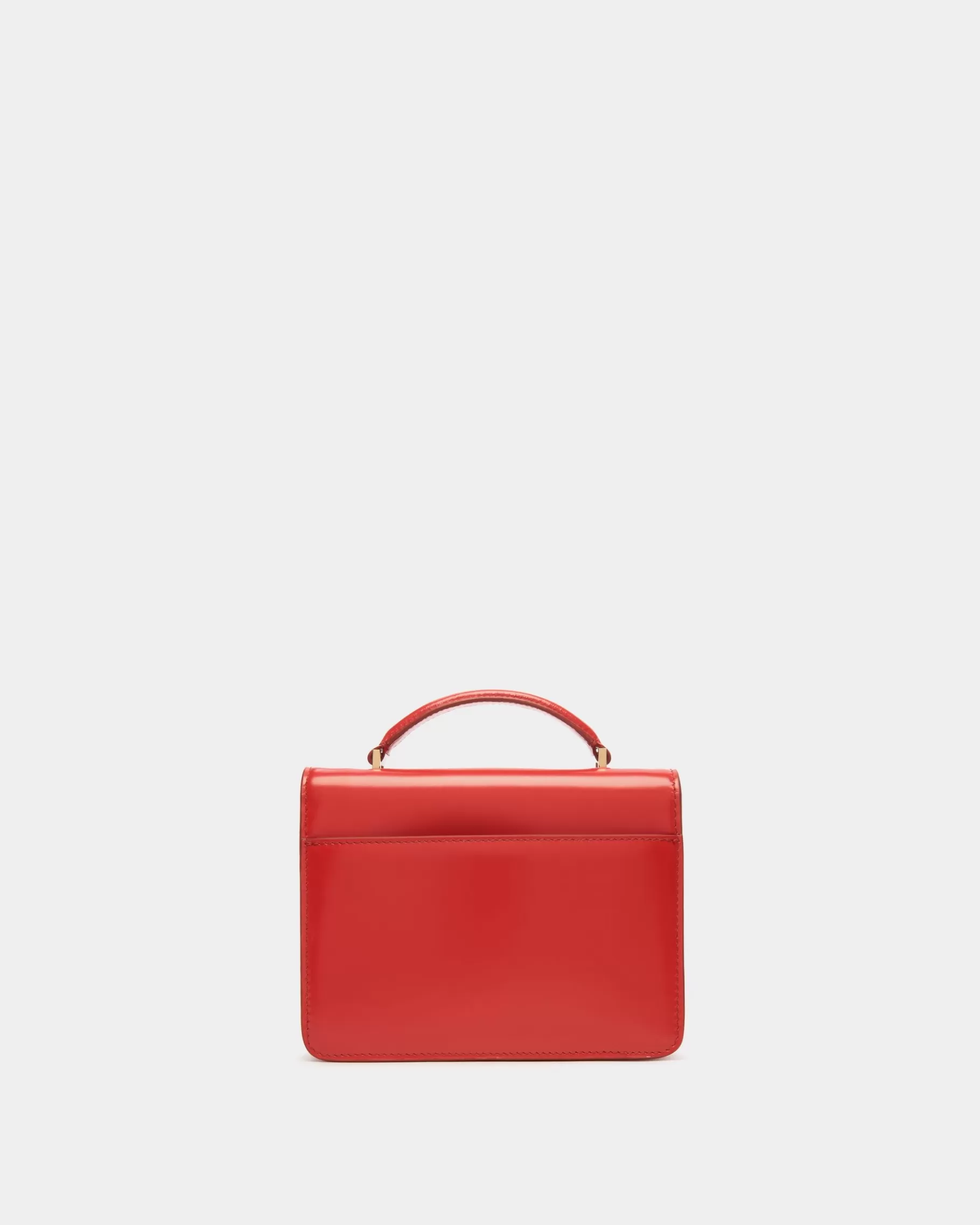Top Handle Bags<Bally Ollam Mini Top Handle Bag in Candy Brushed Leather Red