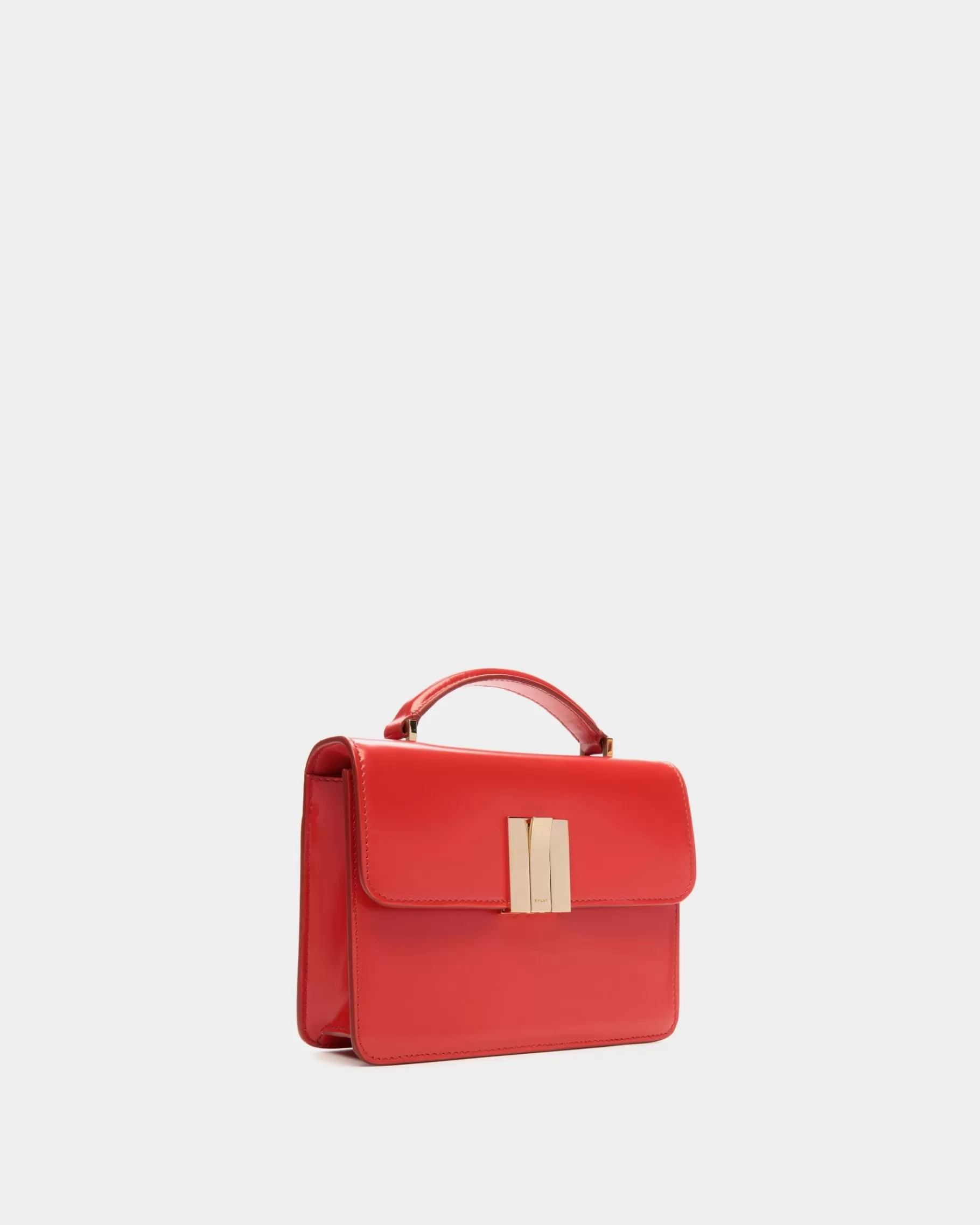 Top Handle Bags<Bally Ollam Mini Top Handle Bag in Candy Brushed Leather Red