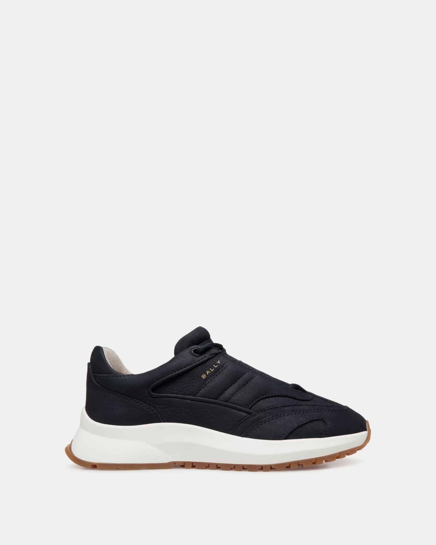 Sneakers<Bally Outline Sneaker in Navy Nubuck Leather Blue