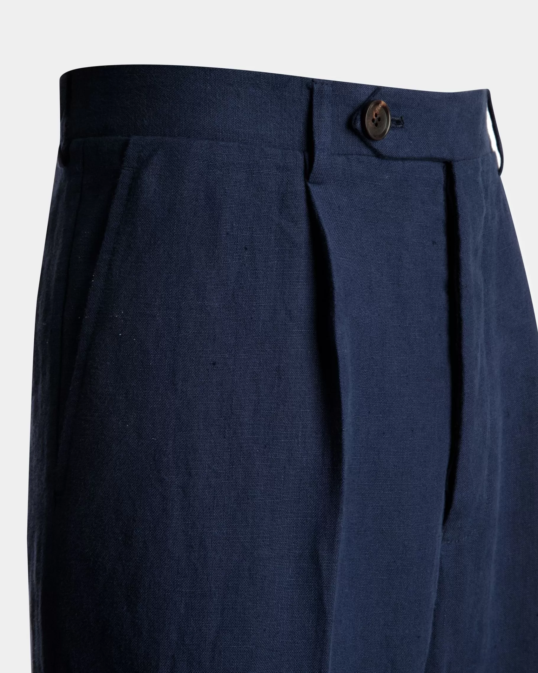 Pants<Bally Pants in Navy Linen Blue