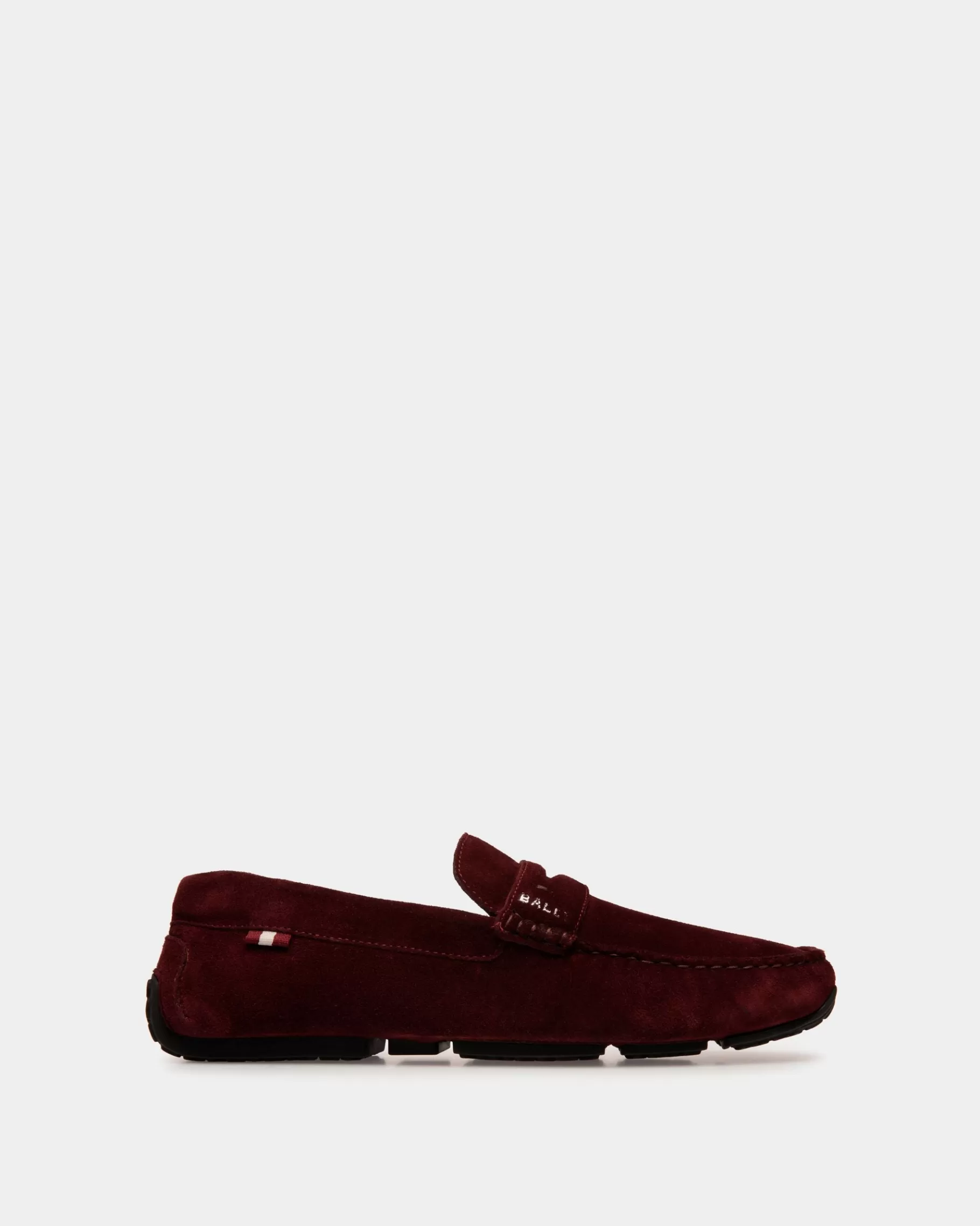 Drivers<Bally Pilot Driver in Andorra Suede Burgundy