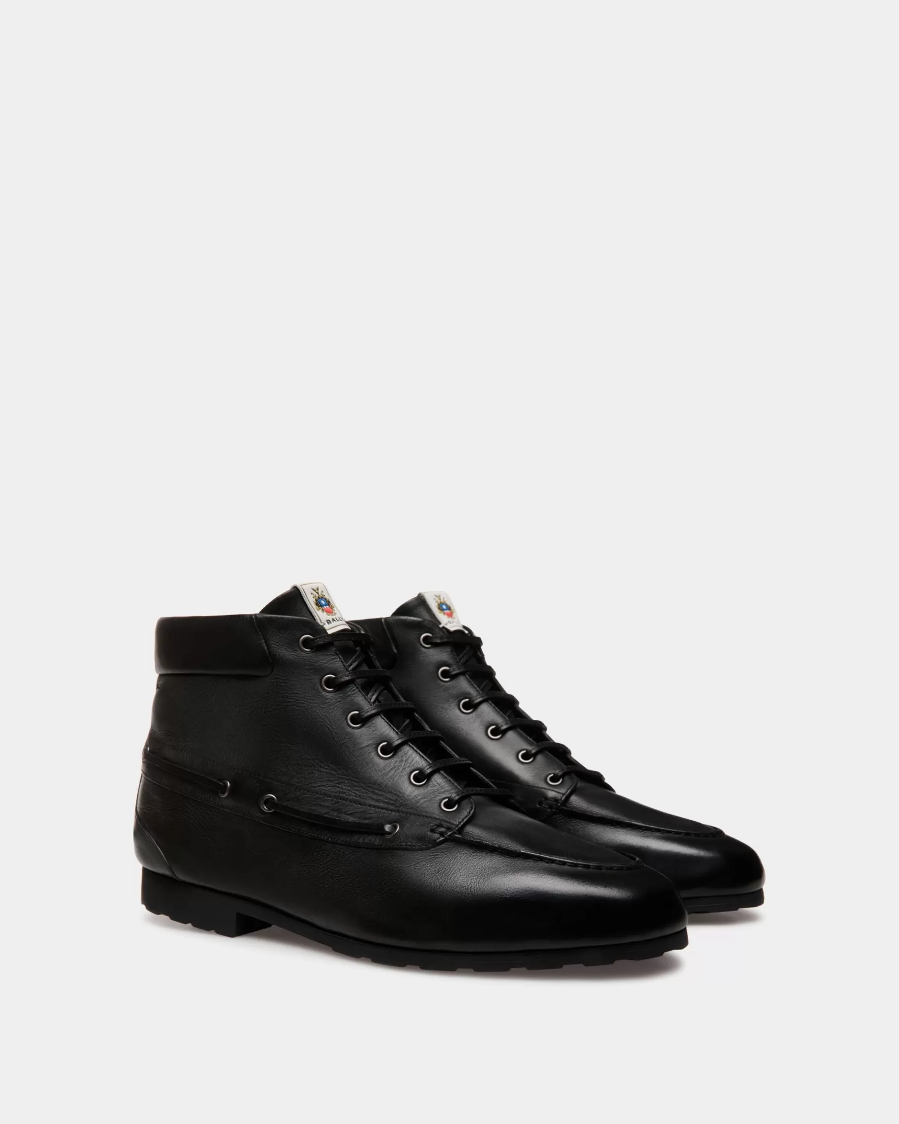 Boots & Ankle Boots<Bally Plume Bootie In Leather Black