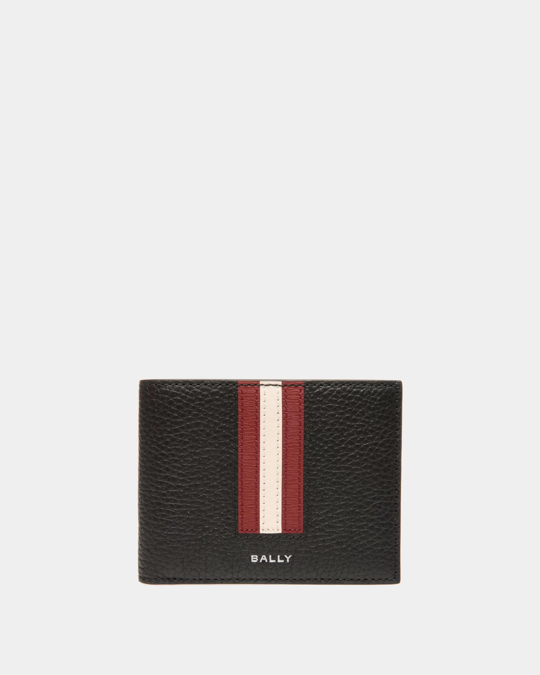 Wallets & Card Holders<Bally Ribbon Bifold Wallet in Leather Black