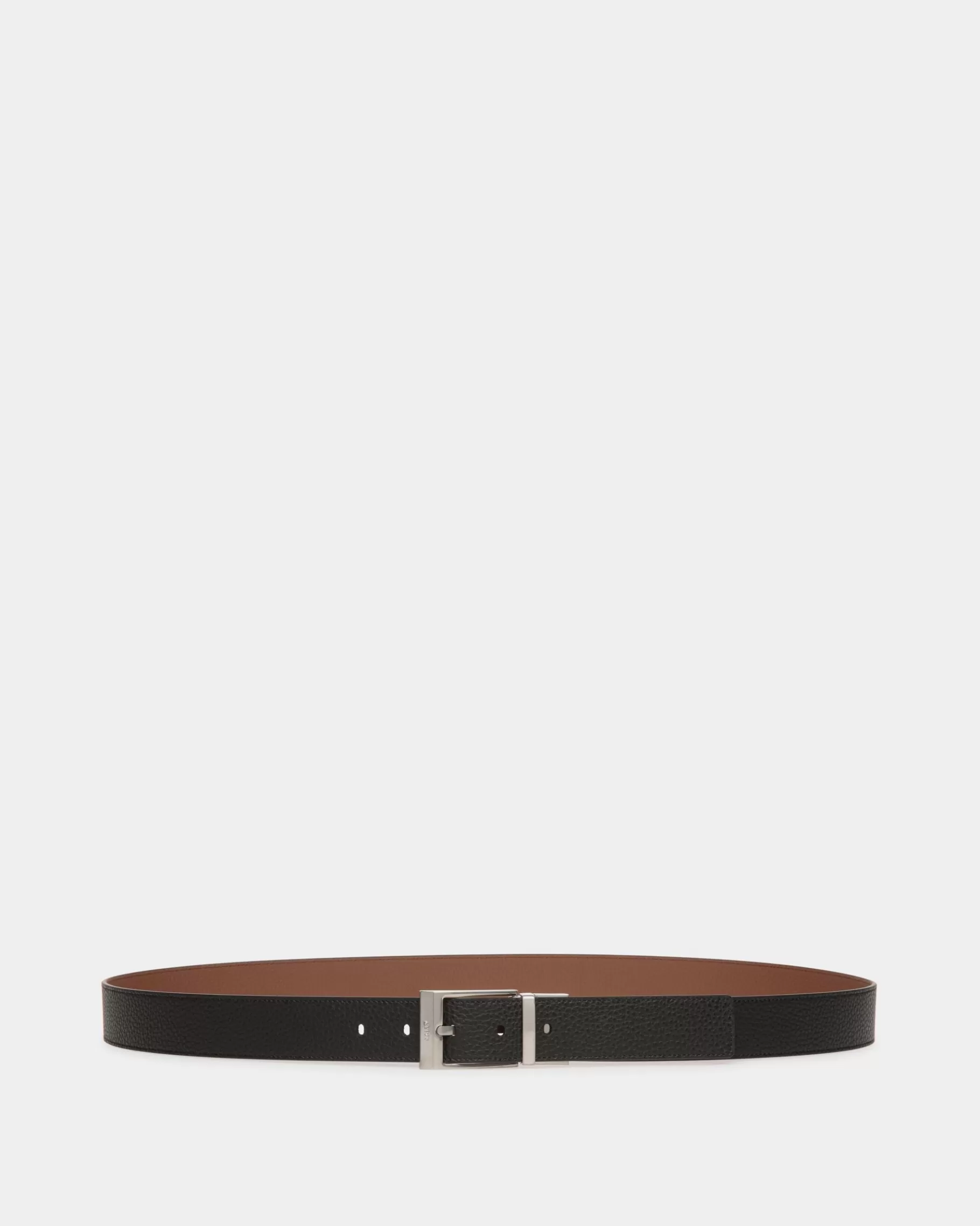 Belts<Bally Shiffie 35mm Reversible And Adjustable Belt in Black And Brown Leather Multicolor