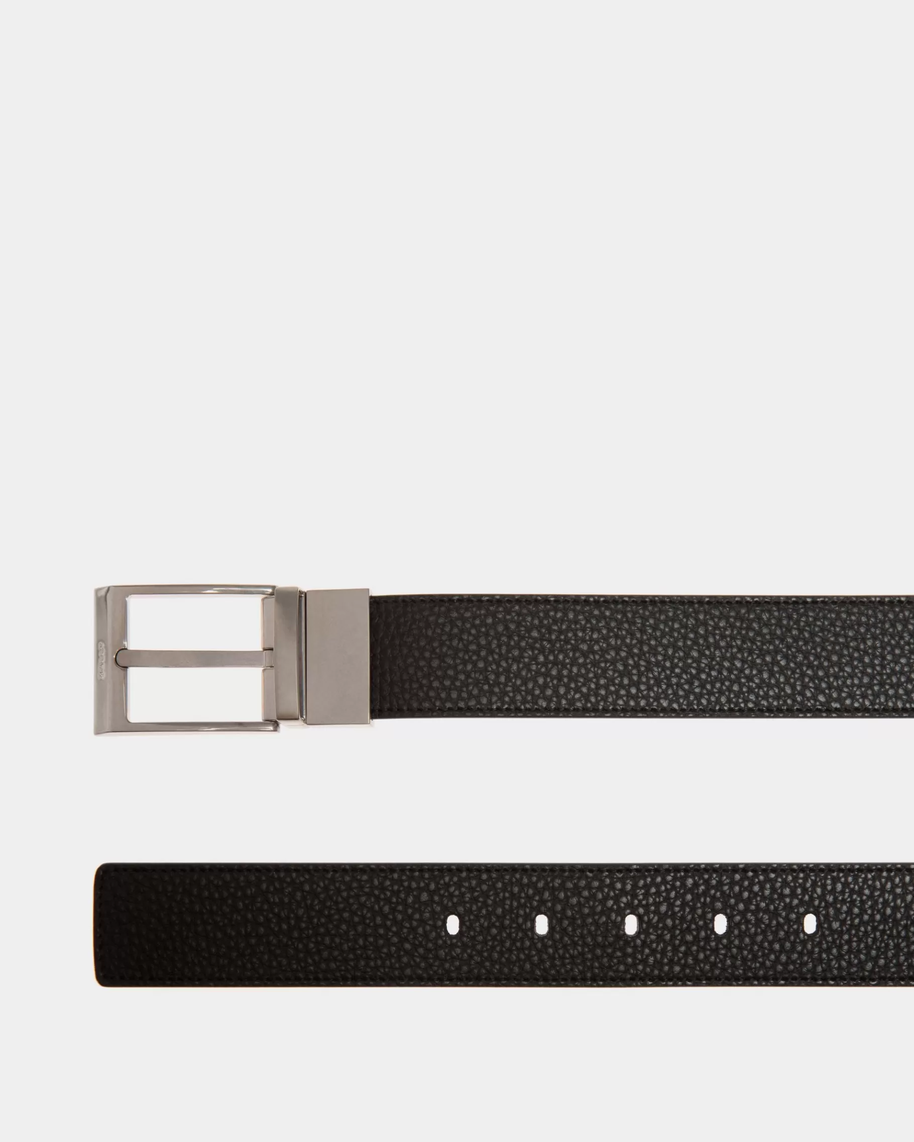 Belts<Bally Shiffie 35mm Reversible And Adjustable Belt in Black And Brown Leather Multicolor