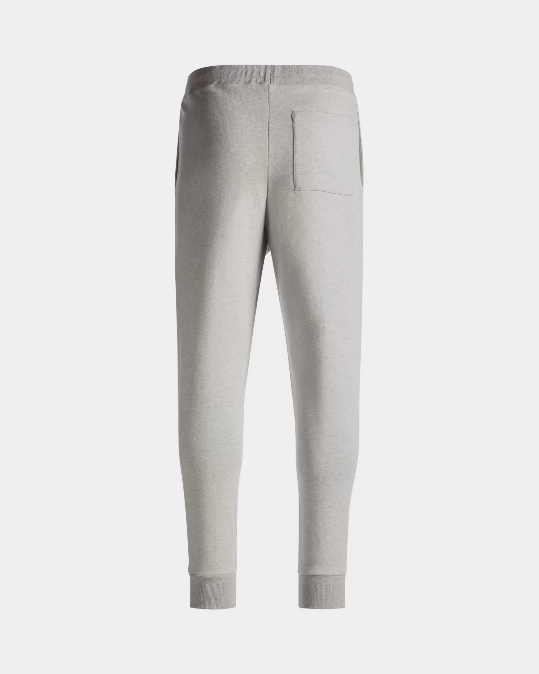 Tracksuits | Pants<Bally Sweatpants With a Crest Logo In Melange Cotton Grey